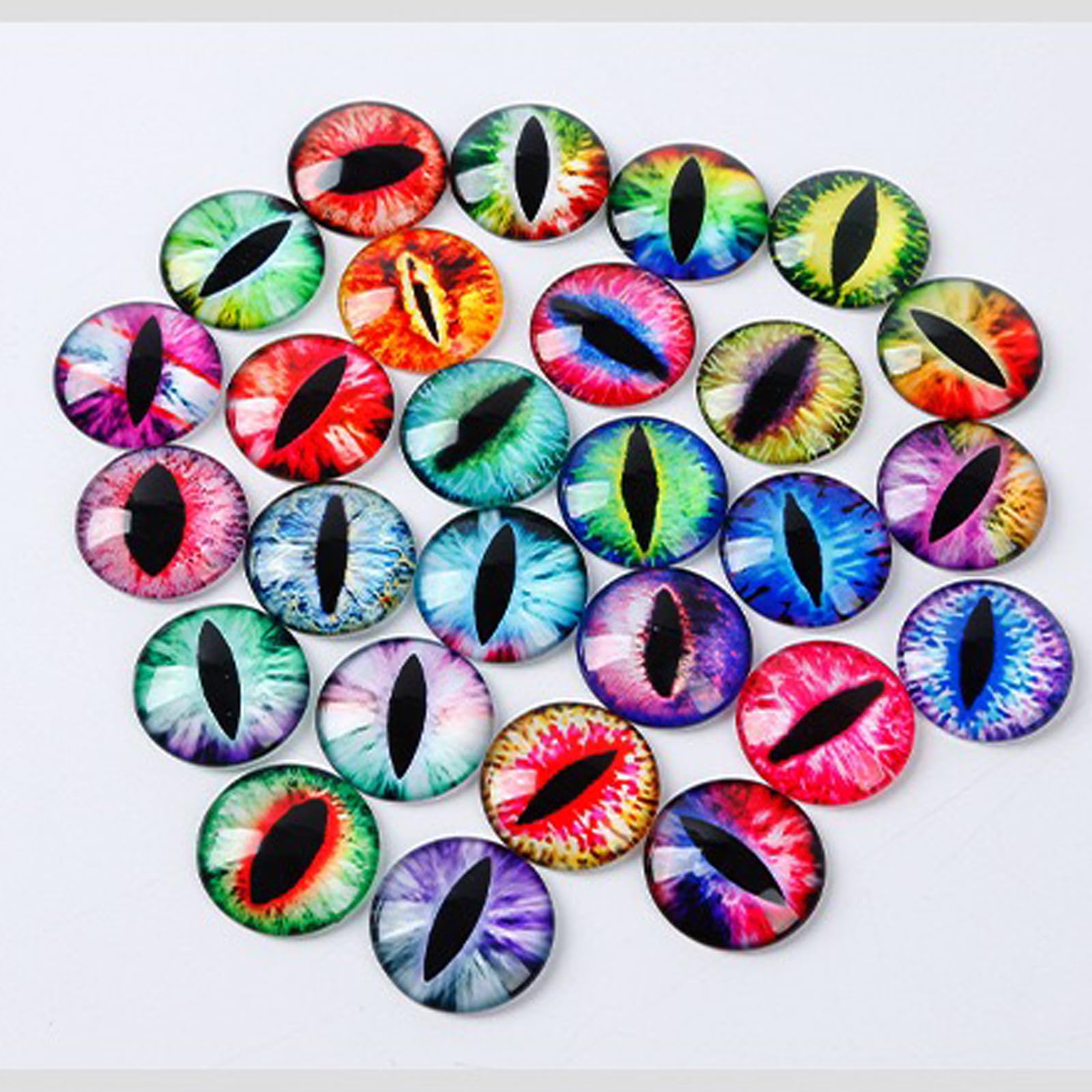 Eye Beads Nail Charms For Acrylic Nails,100Pcs 3D Crystal Nail Art Rhinestones Mixed Animal Eye Decoration, Nail Diamonds Y2K Na