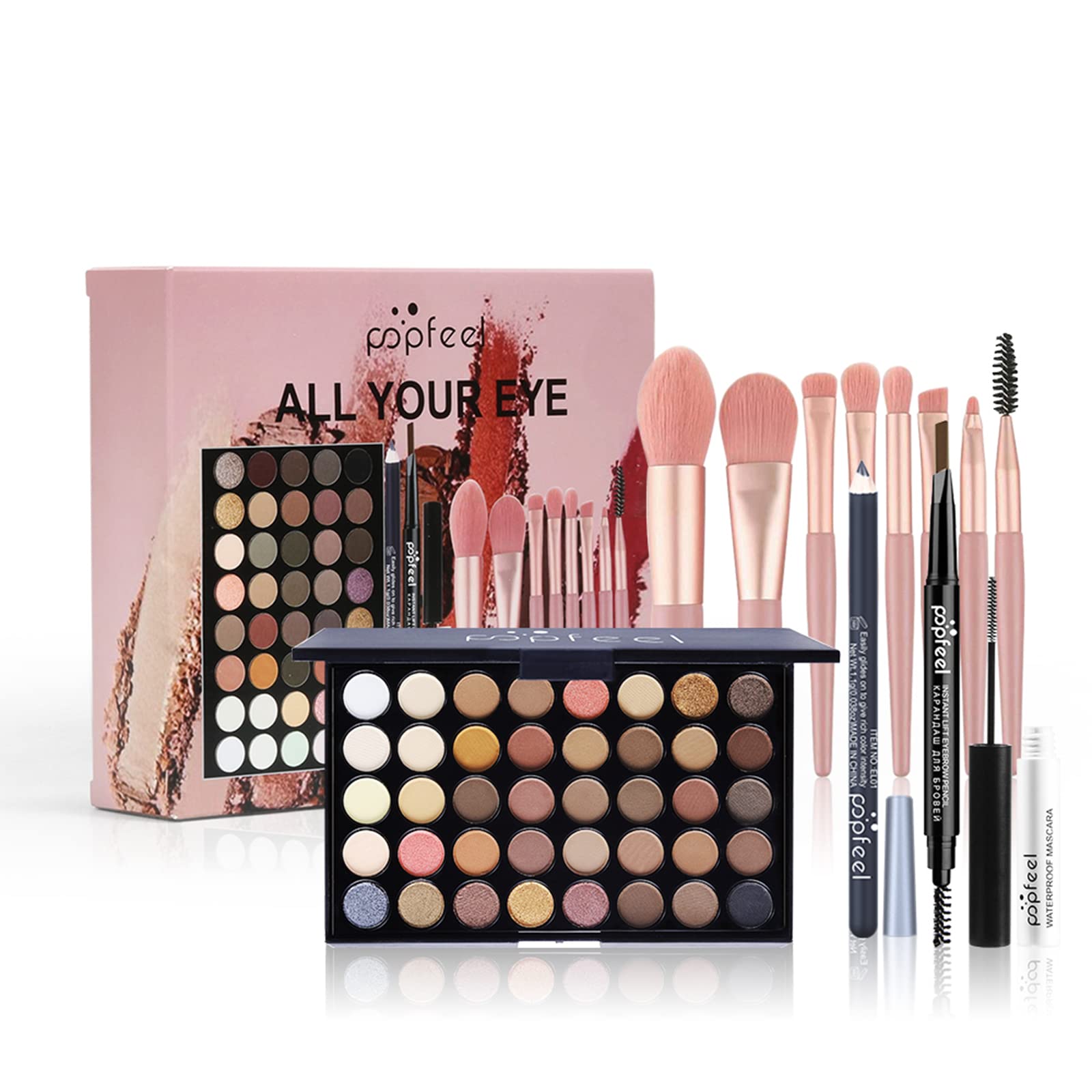 Joyeee Makeup Kit All-in-one Girls Makeup Gift Set for Women Full Starter Cosmetics Kit, Include Eye Brushes Set, Eyeshadow Pale
