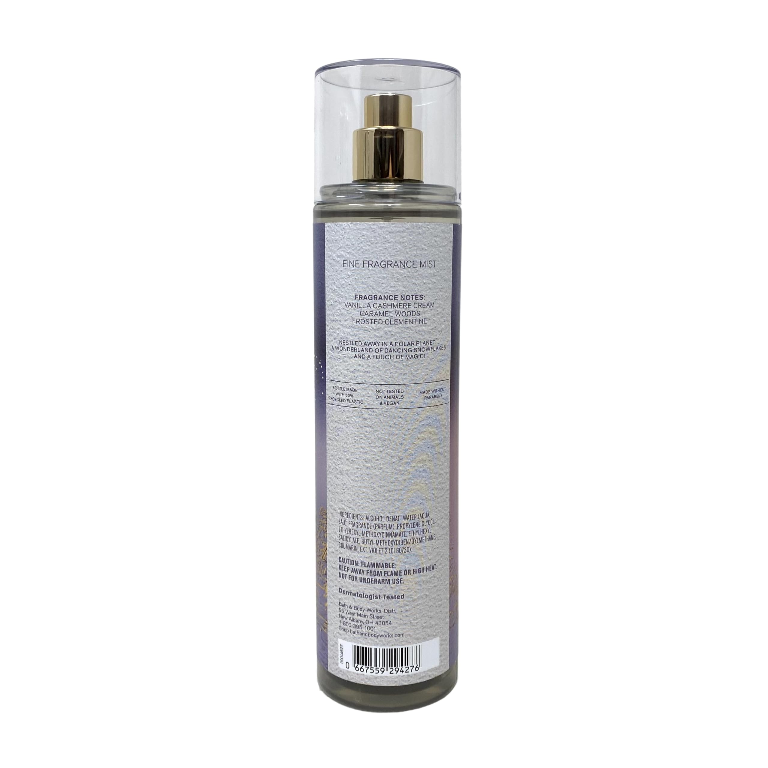 Bath & Body Works Fragrance Gift Set - Snowflakes Cashmere Mist, 16 Fl Oz, Purple