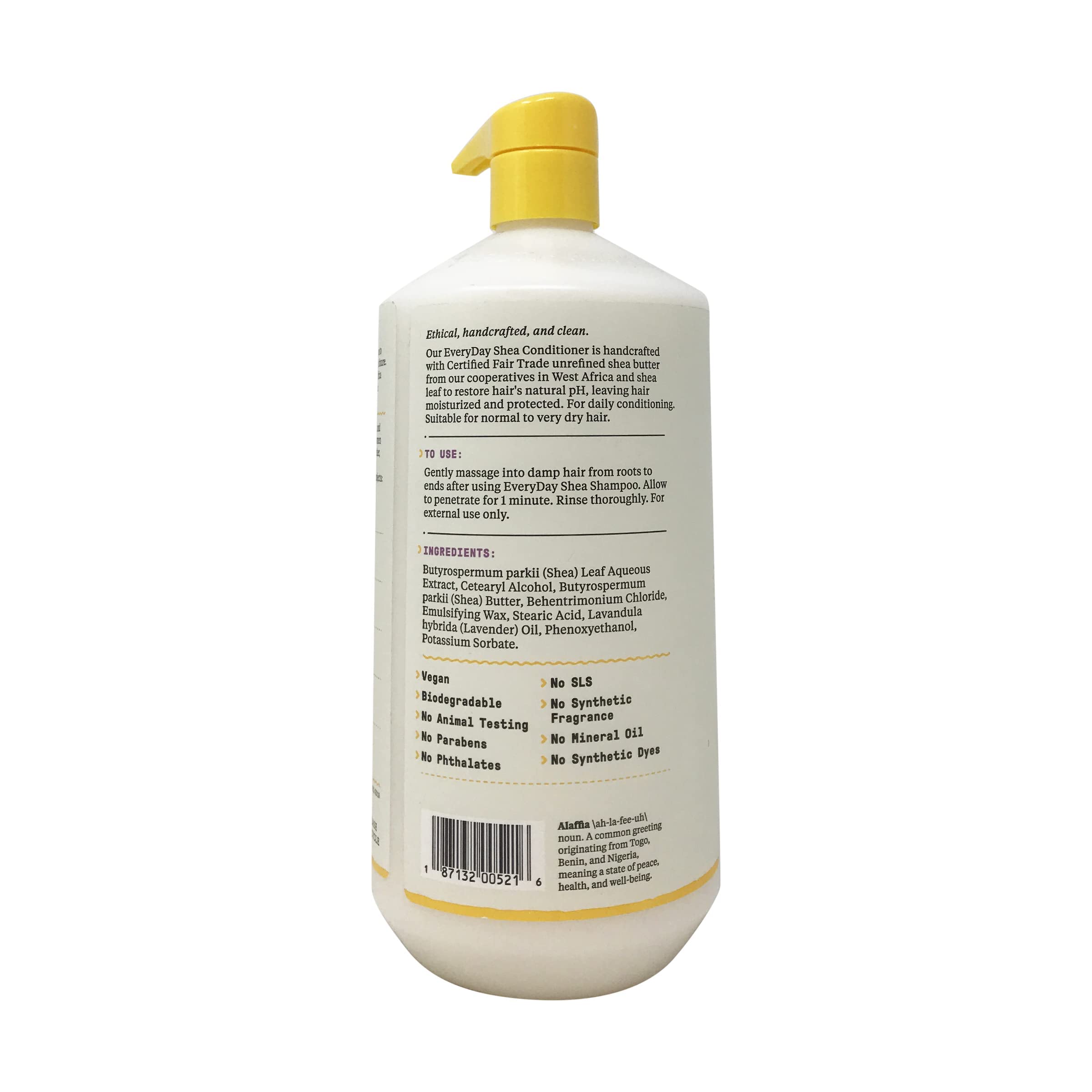 Alaffia Lavender Moisturizing Conditioner, 32 Fz