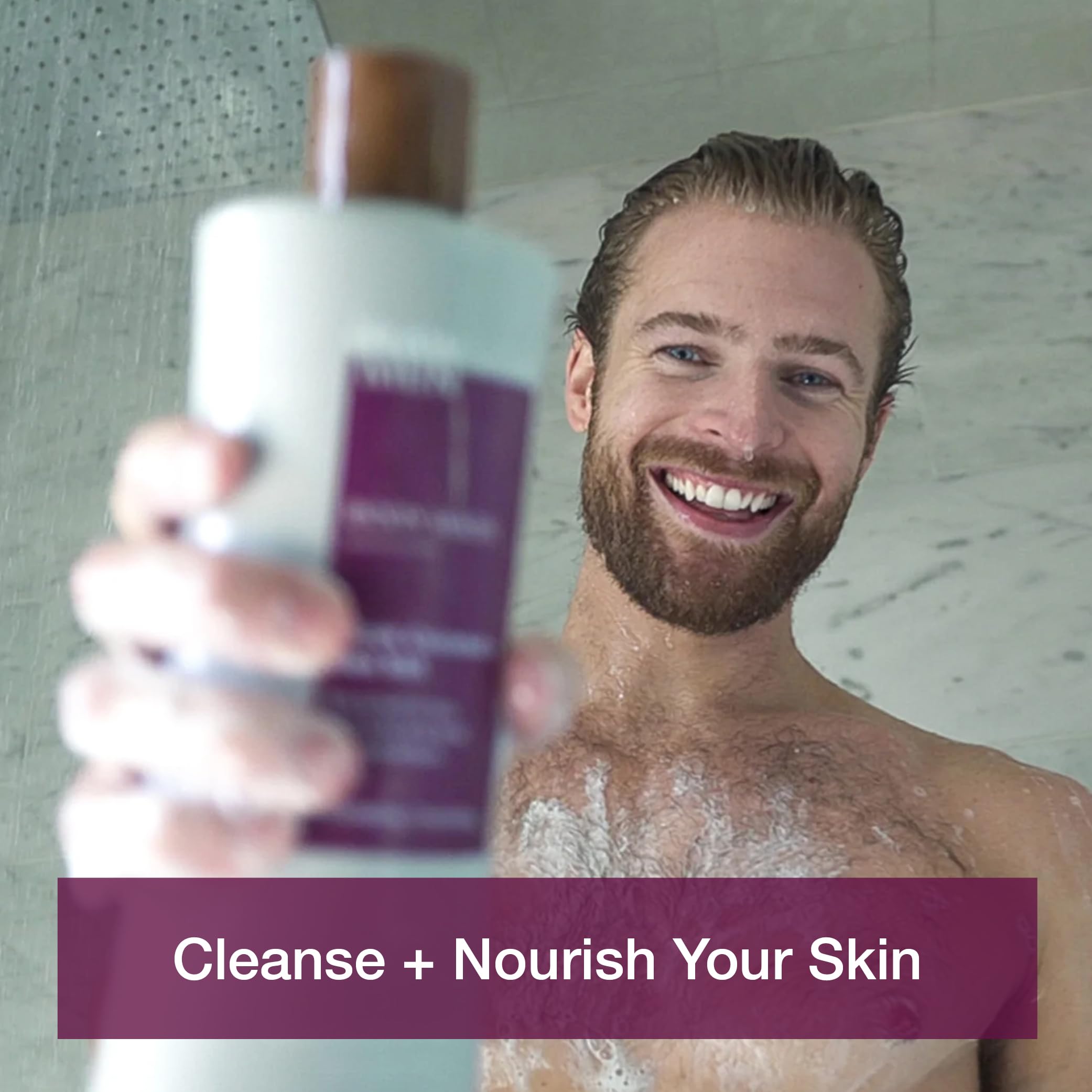 Raw Sugar 3-Pack Body Wash Men - Black Coconut + Sea Salt Exfoliating And Hydrating Body Wash, Formulated Without Parabens, Crue