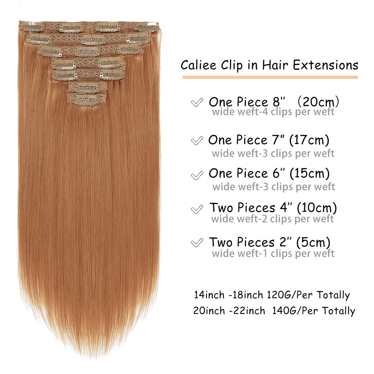 Caliee Clip In Hair Extensions Invisible Lace Human Hair Clip In Extensions Full Head Thick Ends Real Hair Extensions Clip In Hu