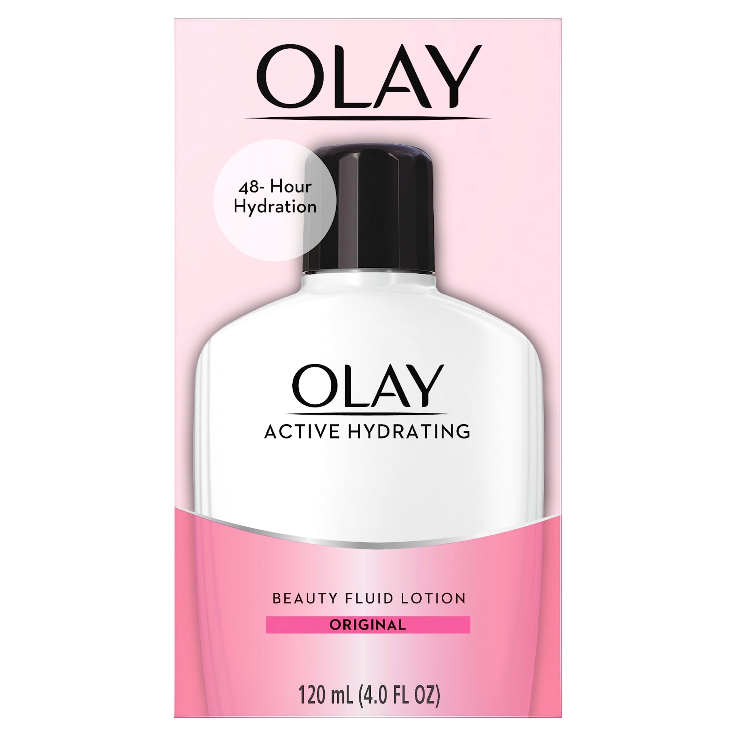 Olay Active Hydrating Beauty Fluid, Original, 4 Fl Oz (Pack Of 2)