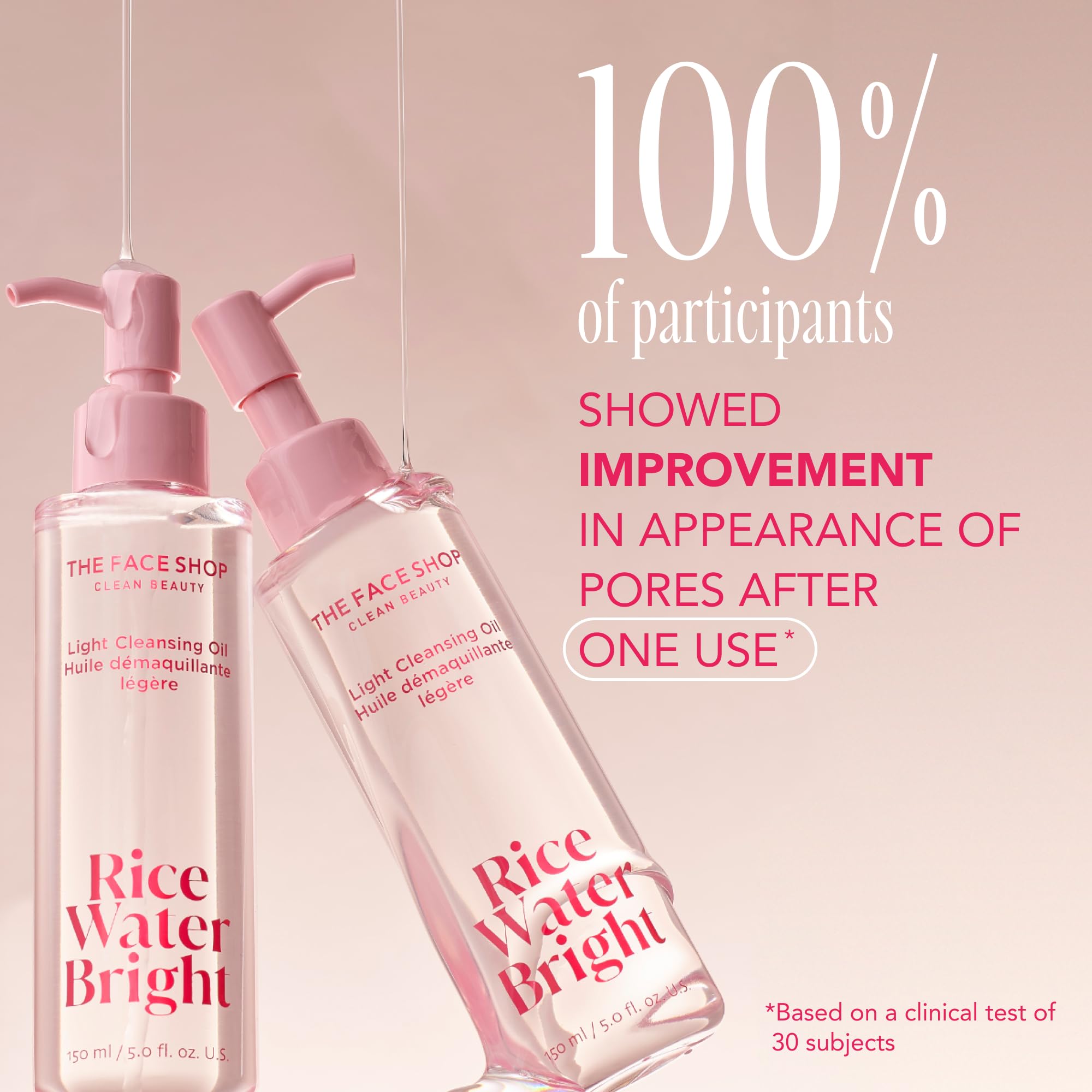 The Face Shop Rice Water Bright Face Wash, Facial Cleanser For Sensitive, Normal & Oily Skin, Gentle Hydrating Daily Face Cleans
