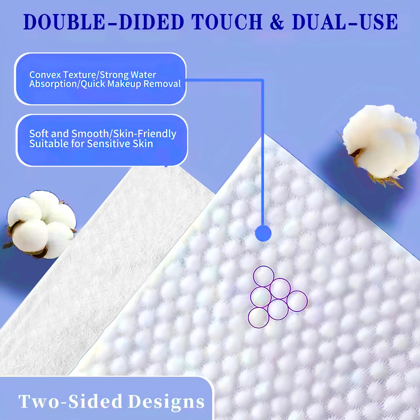 Disposable Face Towel 100 Count, Soft Cotton Clean Skin Face Towels, Dry Wipes Cotton Facial Towels Wash Cloths Tissue Thickened