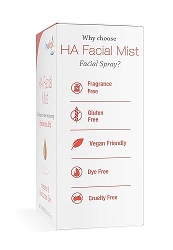 Hyaluronic Acid Facial Mist-Moisturizer Spray, Hydrating Primer & Makeup Setting Spray - 2 Oz. - Hyalogic Episilk Brand