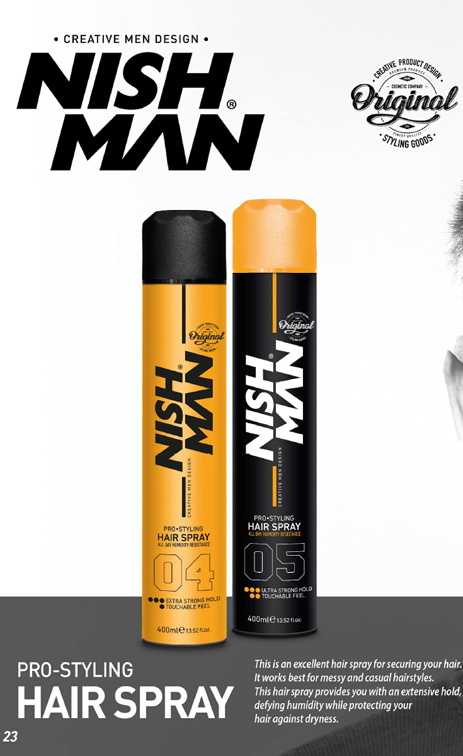nishman Hair Styling Series (Hair Spray 05, 400ml)
