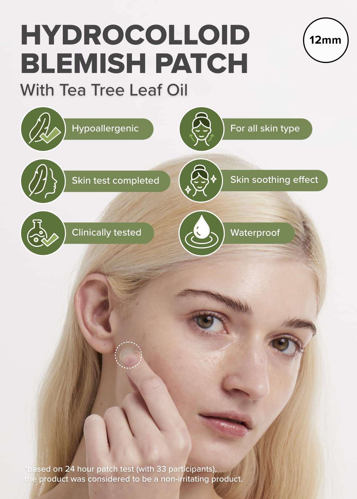 I Dew Care Hydrocolloid Acne Pimple Patch - Timeout Blemish Plus | Korean Zit Dark Spot Patches For Face And Skin, Large, 36 Cou