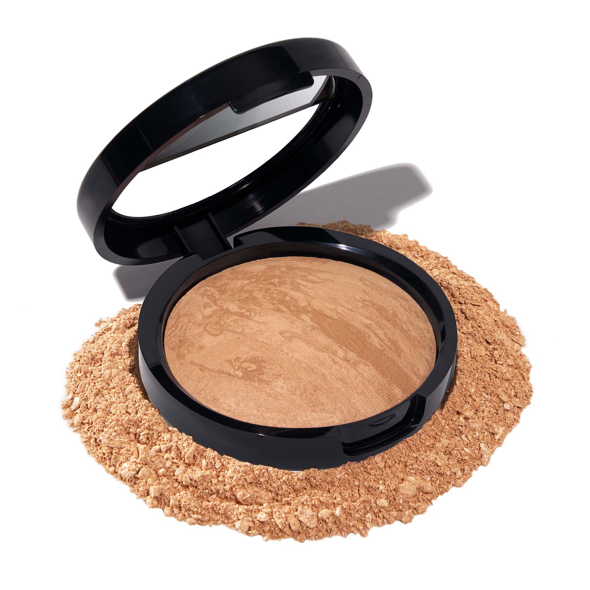 LAURA GELLER NEW YORK Award-Winning Baked Balance-n-Brighten Color Correcting Powder Foundation - Golden Medium - Buildable Ligh