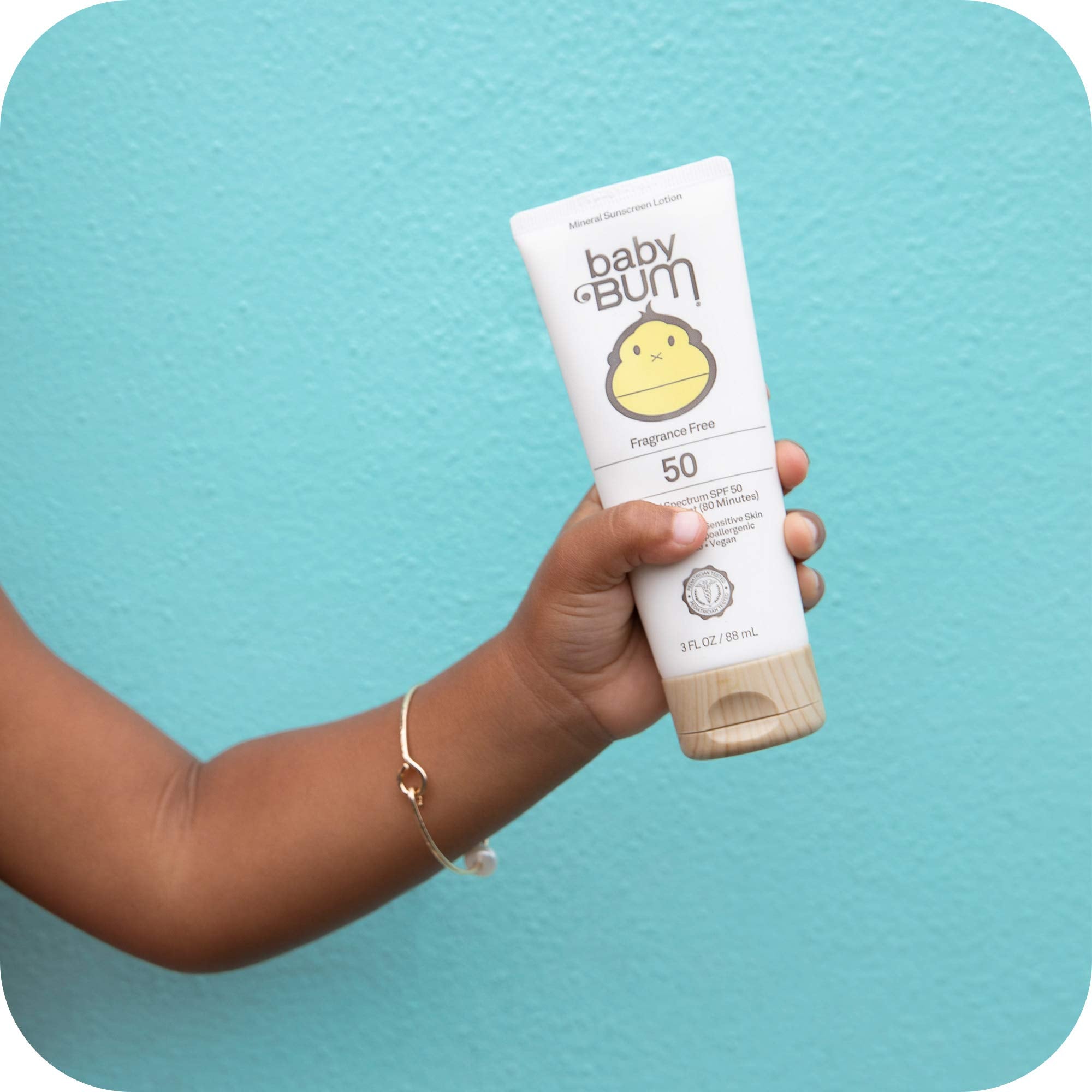 Baby Bum Spf 50 Sunscreen Lotion | Mineral Uva/Uvb Face And Body Protection For Sensitive Skin | Fragrance Free | Travel Size |