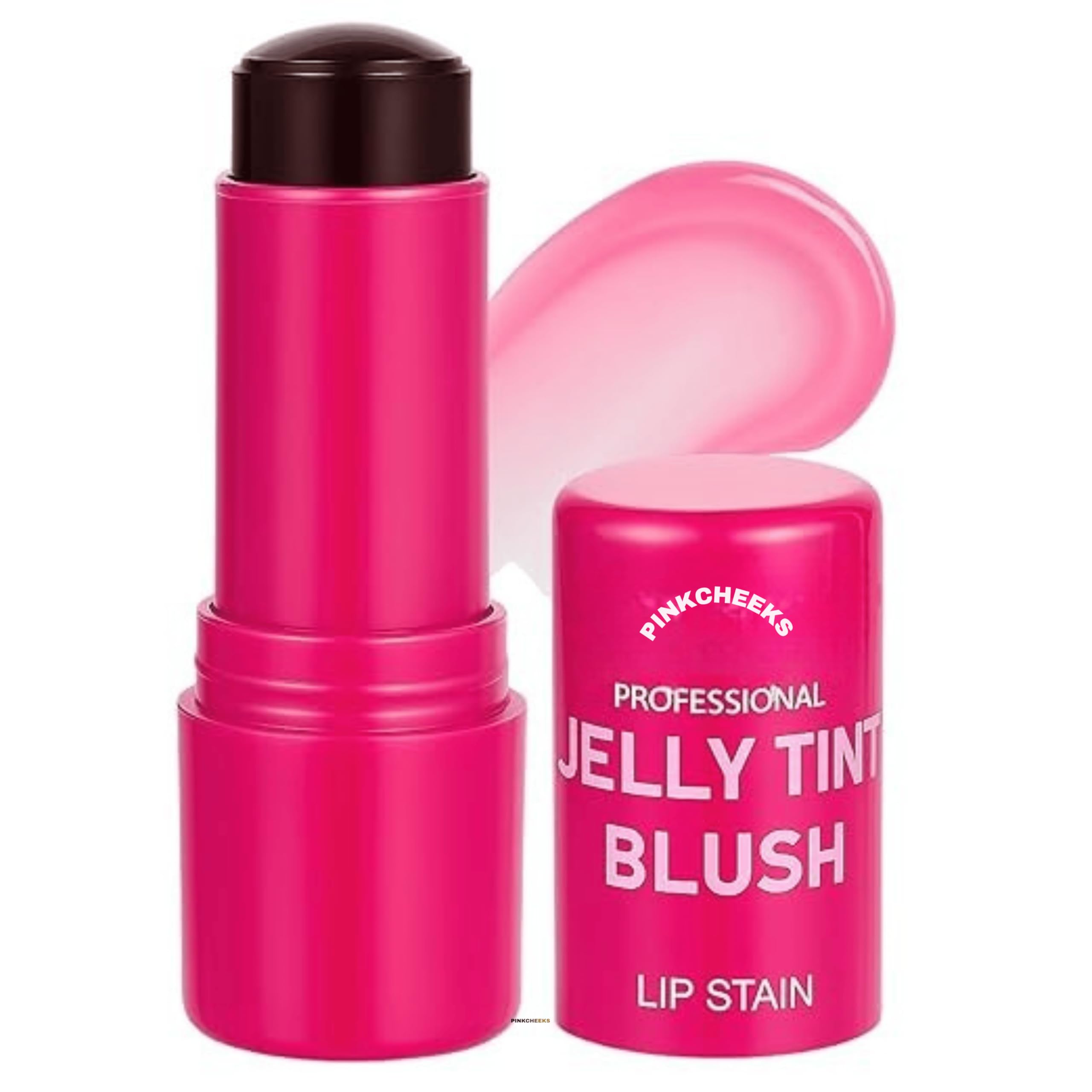 Jelly Blush Tint Stick | Hydrating & Lightweight Cream Blusher For Cheeks & Lips | LongLasting, Blendable Matte Finish | Multi