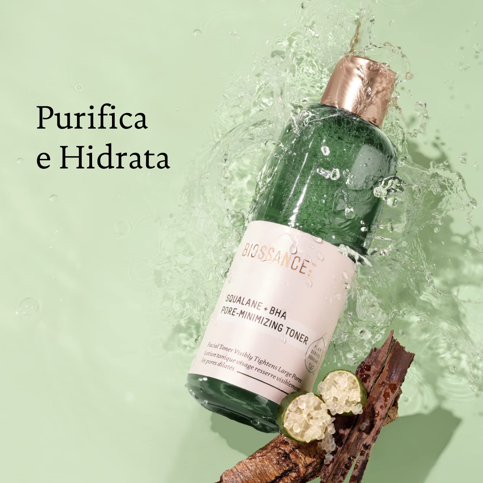 Biossance Squalane + BHA Pore Minimizing Toner. Get Visibly Clearer, Smaller-Looking Pores. Gently Exfoliates and Hydrates for S