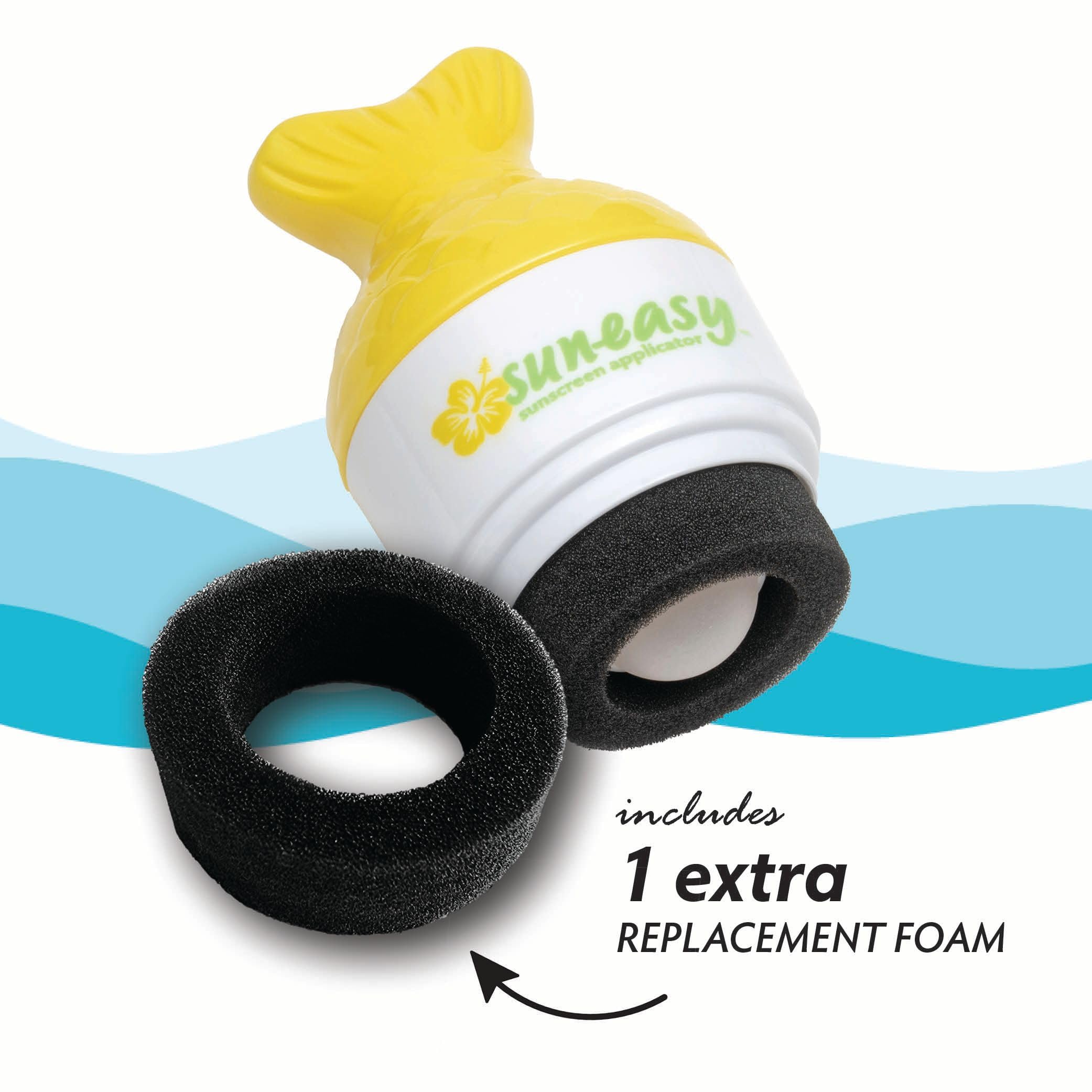 YAYA ORGANICS Sun-Easy Sunscreen Applicator, Refillable Roll-On with Sponge for Kids and Babies, Fun, Fast and Mess-Free applica