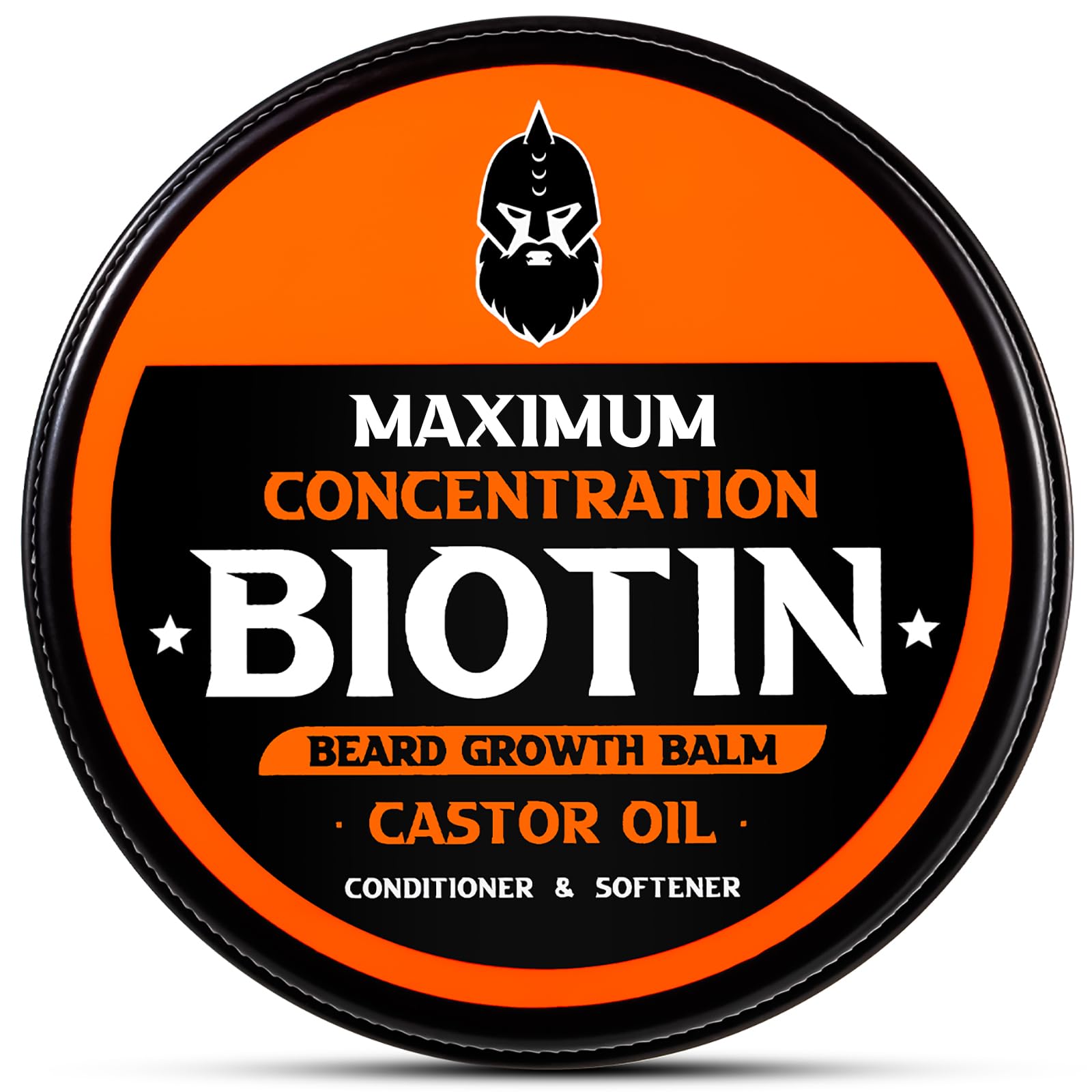 First Melody Beard Balm, Maximum Concentration Biotin, with Castor Oil and Argan & Jojoba Oils, Promotes Beard Growth, Styles, S