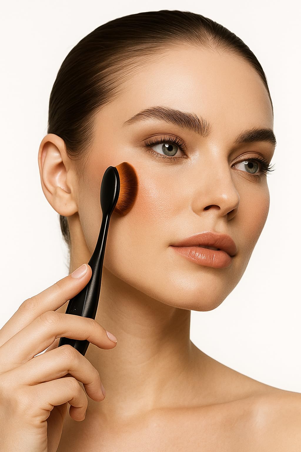 Sedell Paris Velvetfusion ToothbrushStyle Blending Brush  Flawless Face Blending Tool For Foundation, Contour, And Concealer P