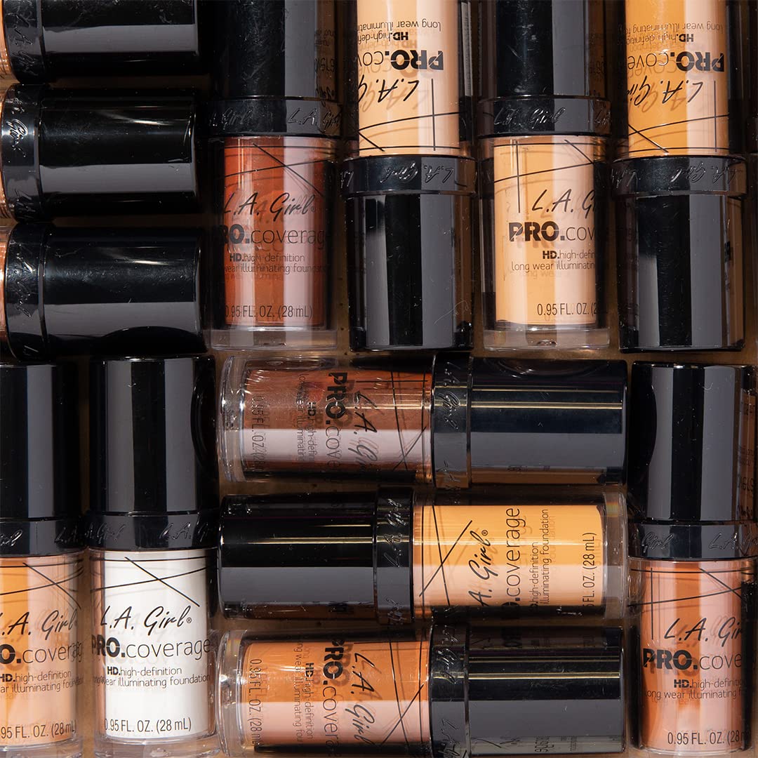 L.A. Girl Pro Coverage Liquid Foundation, Porcelain, 0.95 Fl Oz