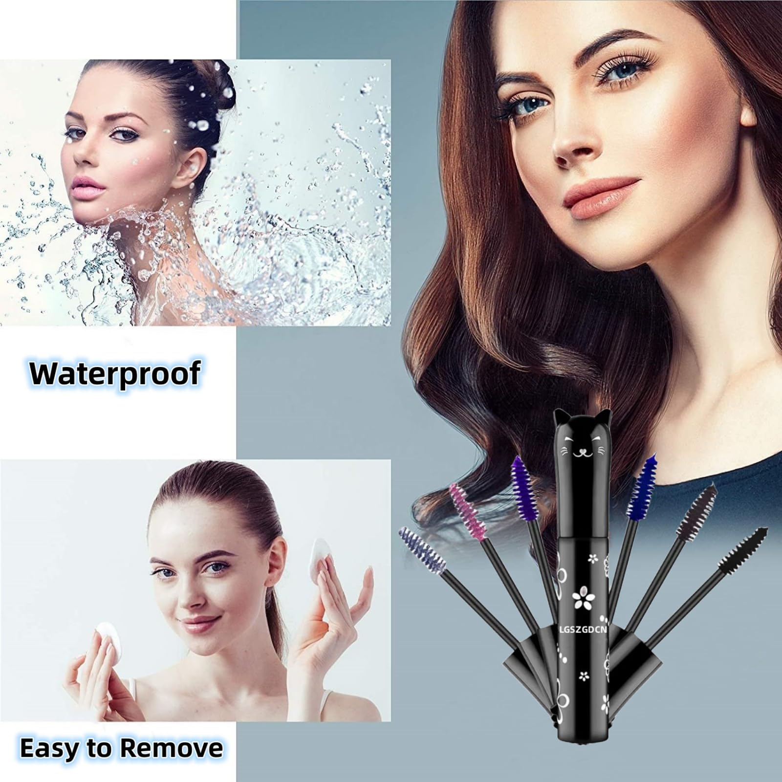 Lgszgdcn 6 Colors Lashes Mascara Eyes Waterproof Fast Dry Eyelashes Curling Lengthening Makeup Eye Lengthening, Lifting, Curling