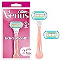 Gillette Venus Extra Smooth Pink Women'S Razor Handle + 2 Refills