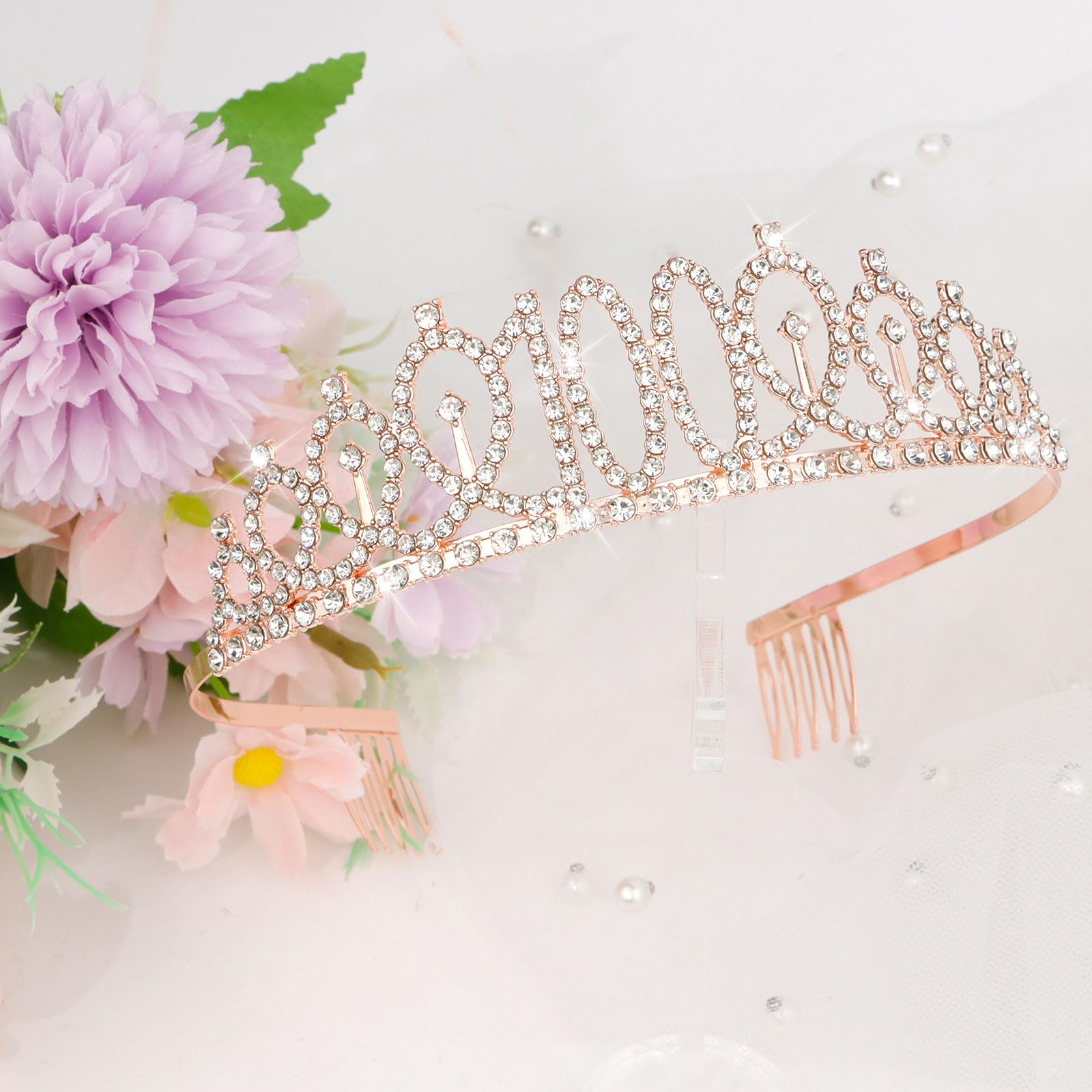 Cieher 100Th Birthday Crown + 100 & Fabulous Birthday Sash + Pearl Pin Set, 100Th Birthday Gifts For Women Friends 100Th Birthda