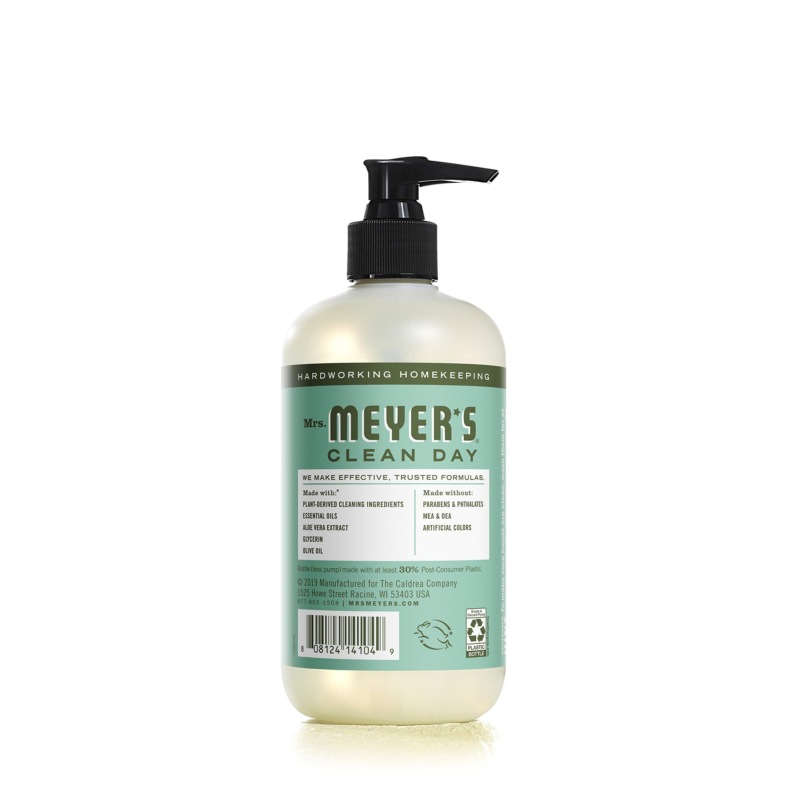 Mrs. Meyer'S 651344Ea Clean Day Liquid Hand Soap, Basil, 12.5 Oz