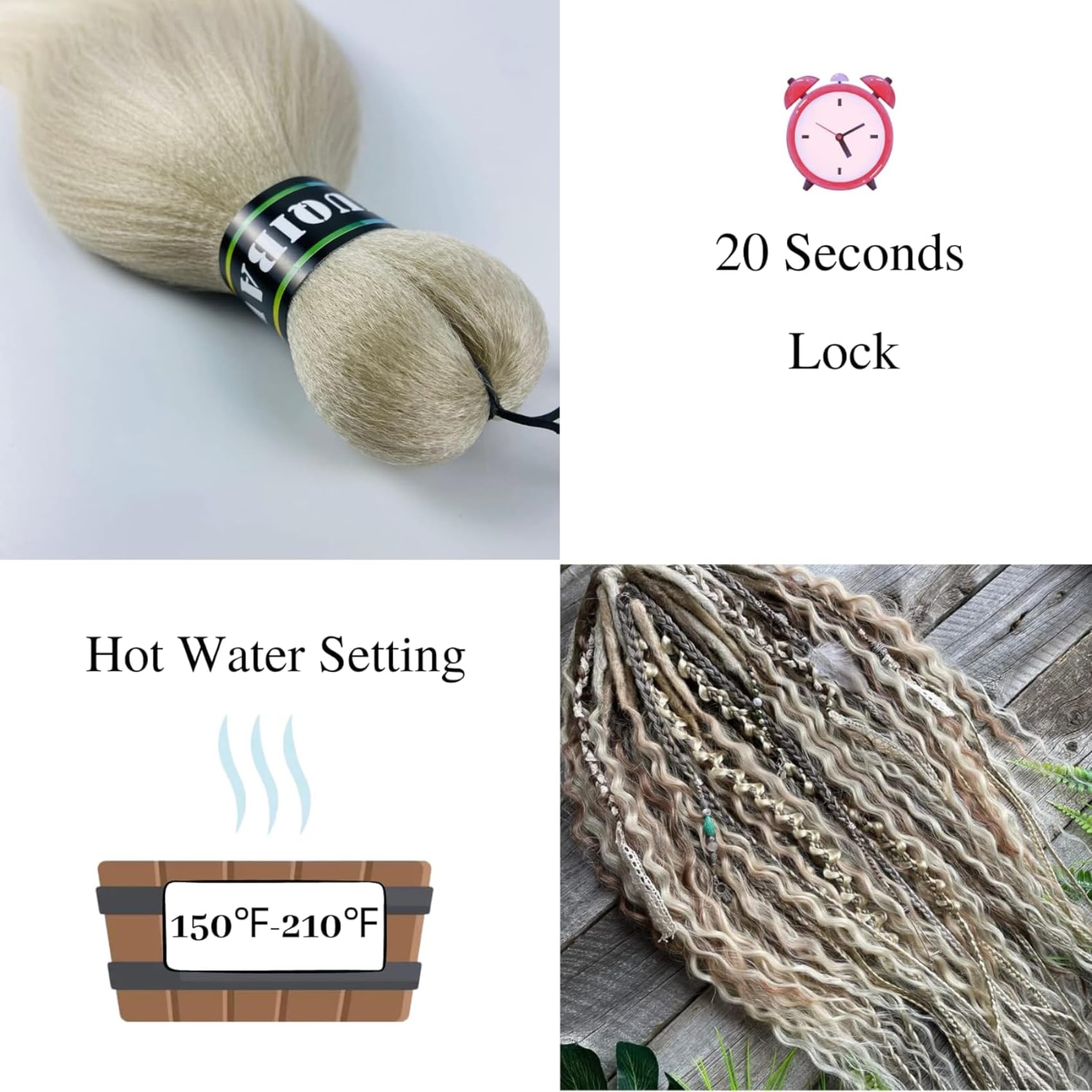 Ombre Ash Blonde Braiding Hair Pre Stretched Kanekalon Braiding Hair Extensions Feed In Braids 26 Inch 6 Packs