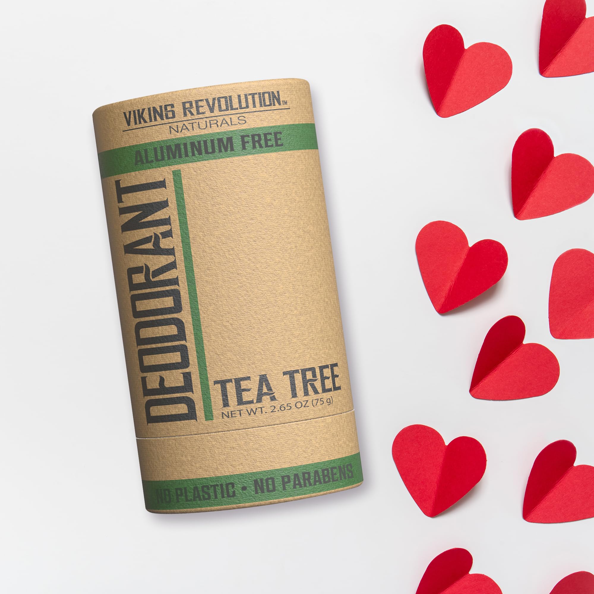 Viking Revolution Tea Tree Deodorant For Men - Deodorant Men Aluminum Free With Shea Butter And Tapioca Starch - Mens Deodorant
