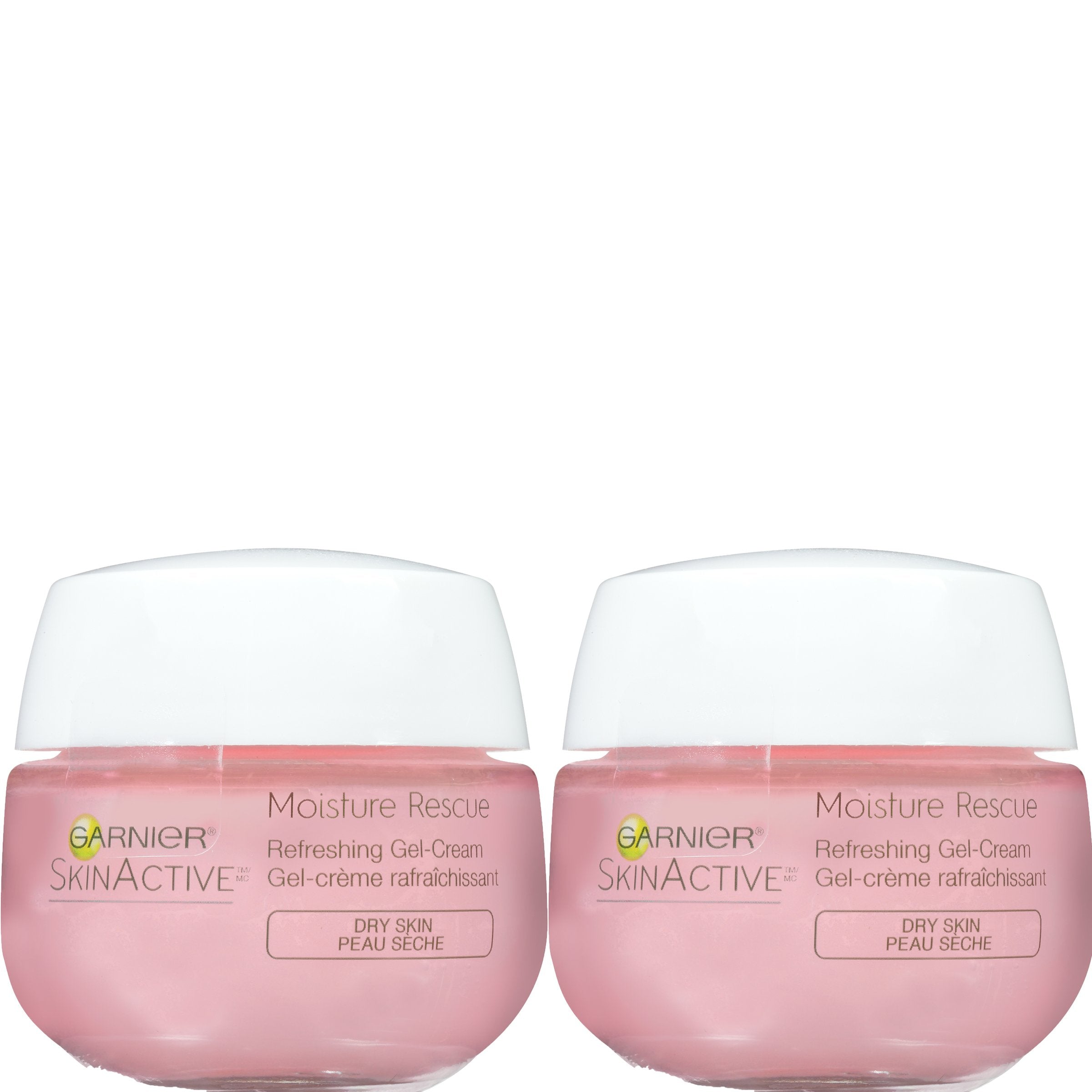 Garnier Moisture Rescue Refreshing Gel-Cream for Dry Skin, Oil-Free, 1.7 Oz (50g), 2 Count (Packaging May Vary)