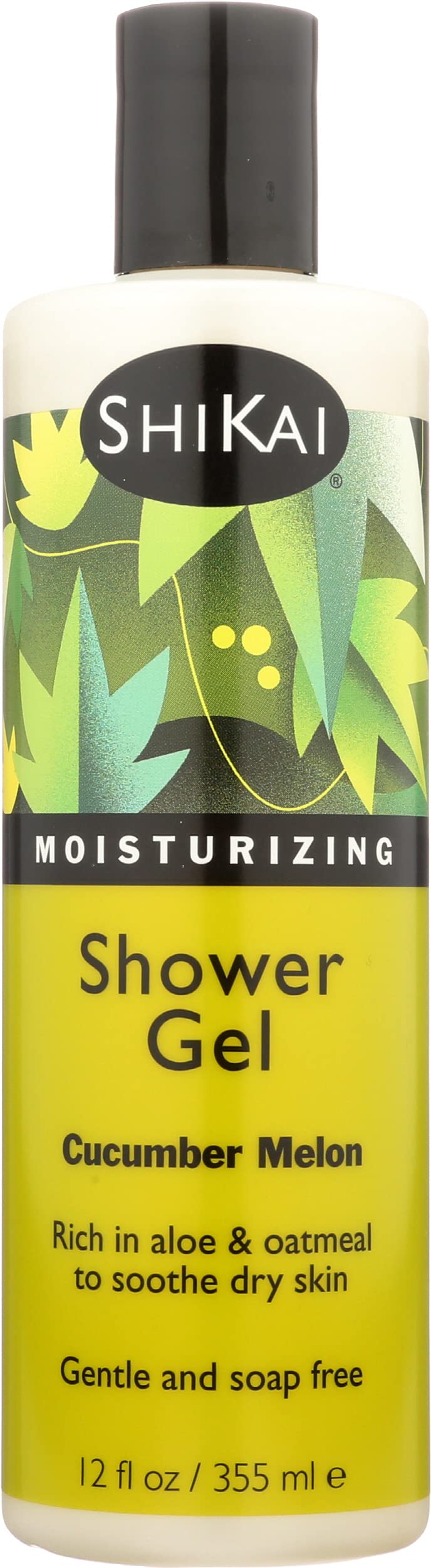 Shikai All Natural Moisturizing Shower Gel, Cucumber Melon, 12 Fl Oz (Pack of 3)