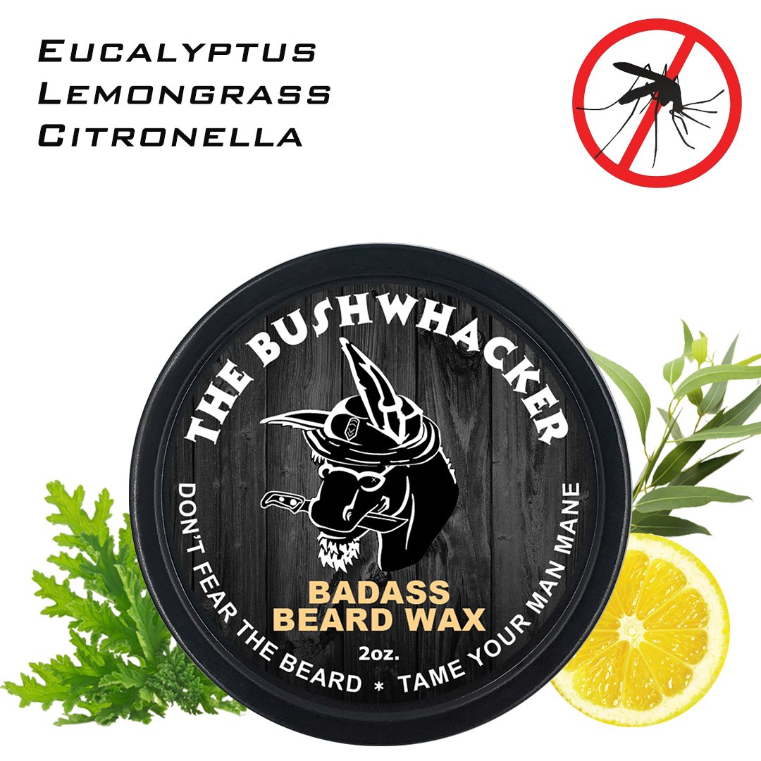 Badass Beard Care Beard Wax For Men - The Bushwhacker Scent, 2 Oz - Softens Beard Hair, Leaves Your Beard Looking And Feeling Mo