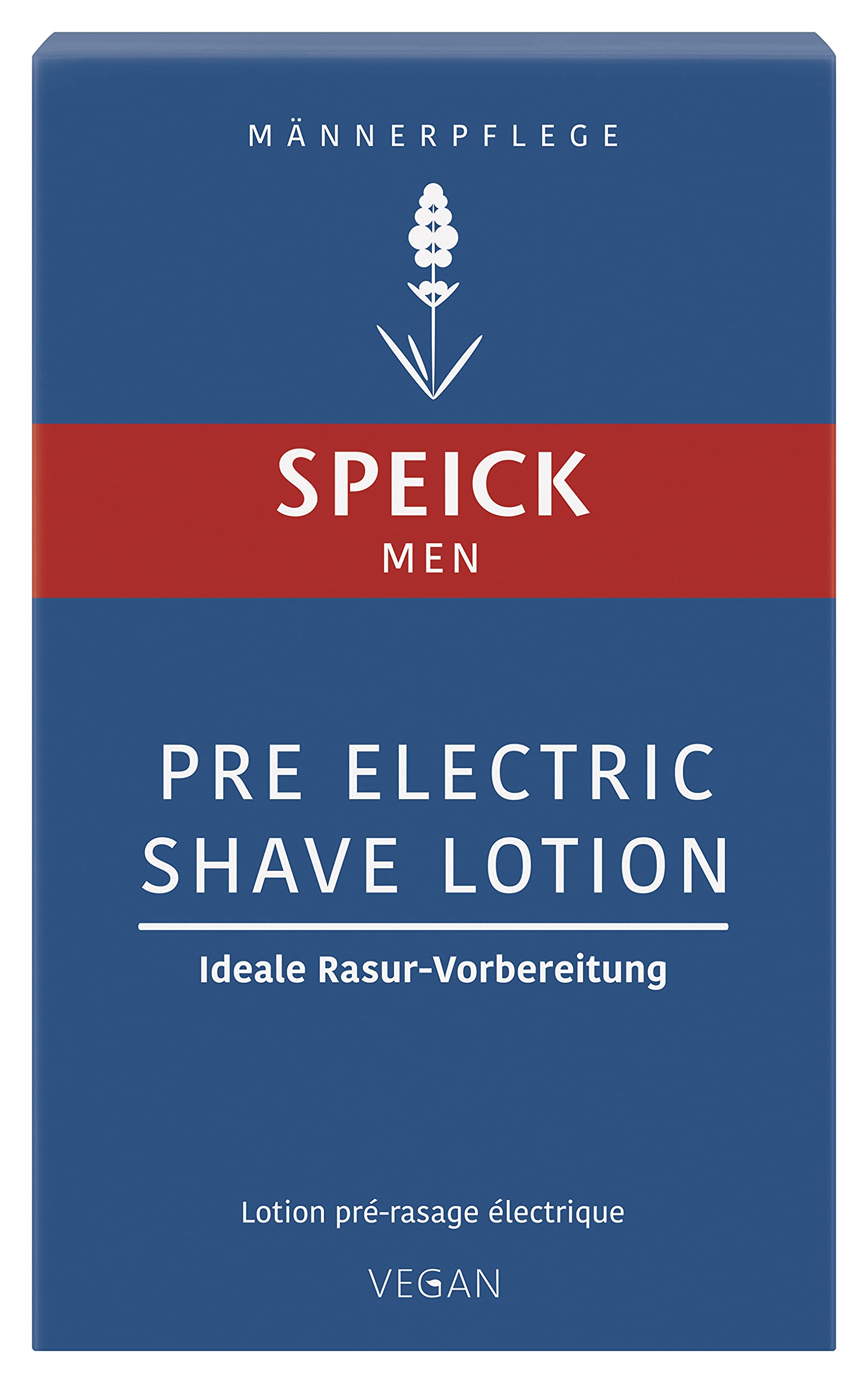 Speick Men Pre Electric Shave Lotion with Relaxing Lavender Oil and a Blend of Essential Oils, Natural Vegan Skin Care, 3.4 Flui