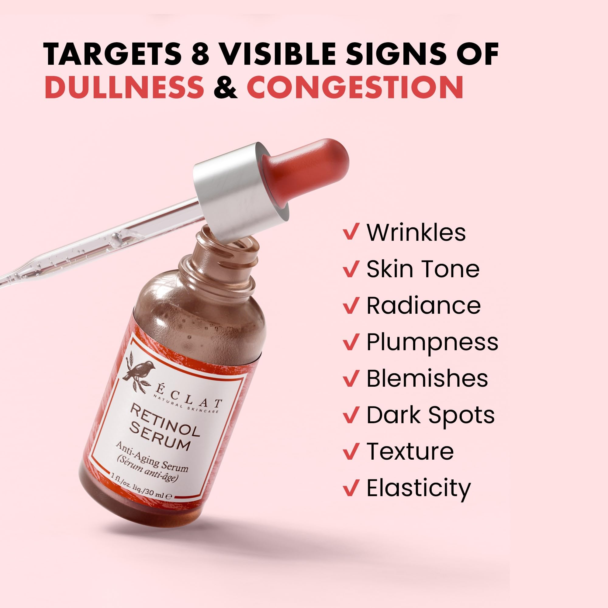 Retinol Serum For Face - 2.5% Resurfacing Retinol Serum - Dark Spot Scar Treatment Serum Retinol Face Serum Ordinary Serum Retin