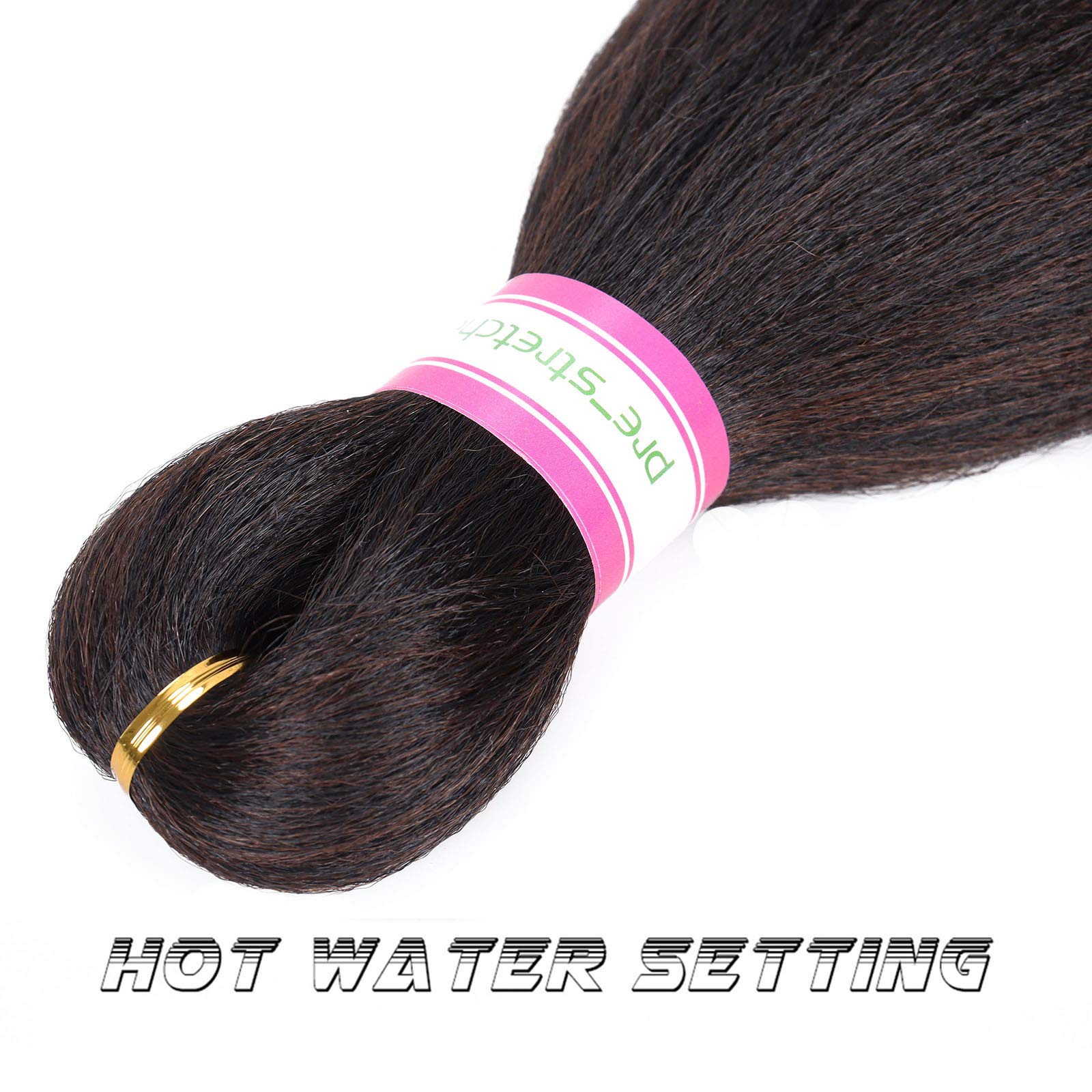 Pre Stretched Braiding Hair 12 Inch 8 Packs Ombre Short Braiding Hair Crochet Braids Natural Easy Braid Hot Water Setting Profes
