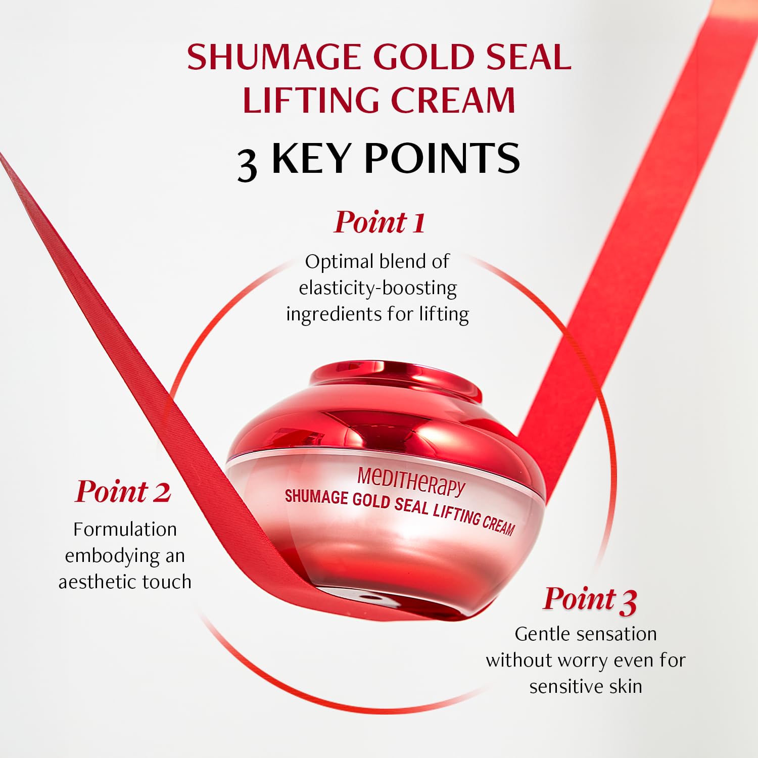 Meditherapy Shumage Gold Seal Lifting Cream (1.69 Fl Oz), Collagen & Gold Threads Cream, Anti Aging, Firm And Lifting Sagging Sk