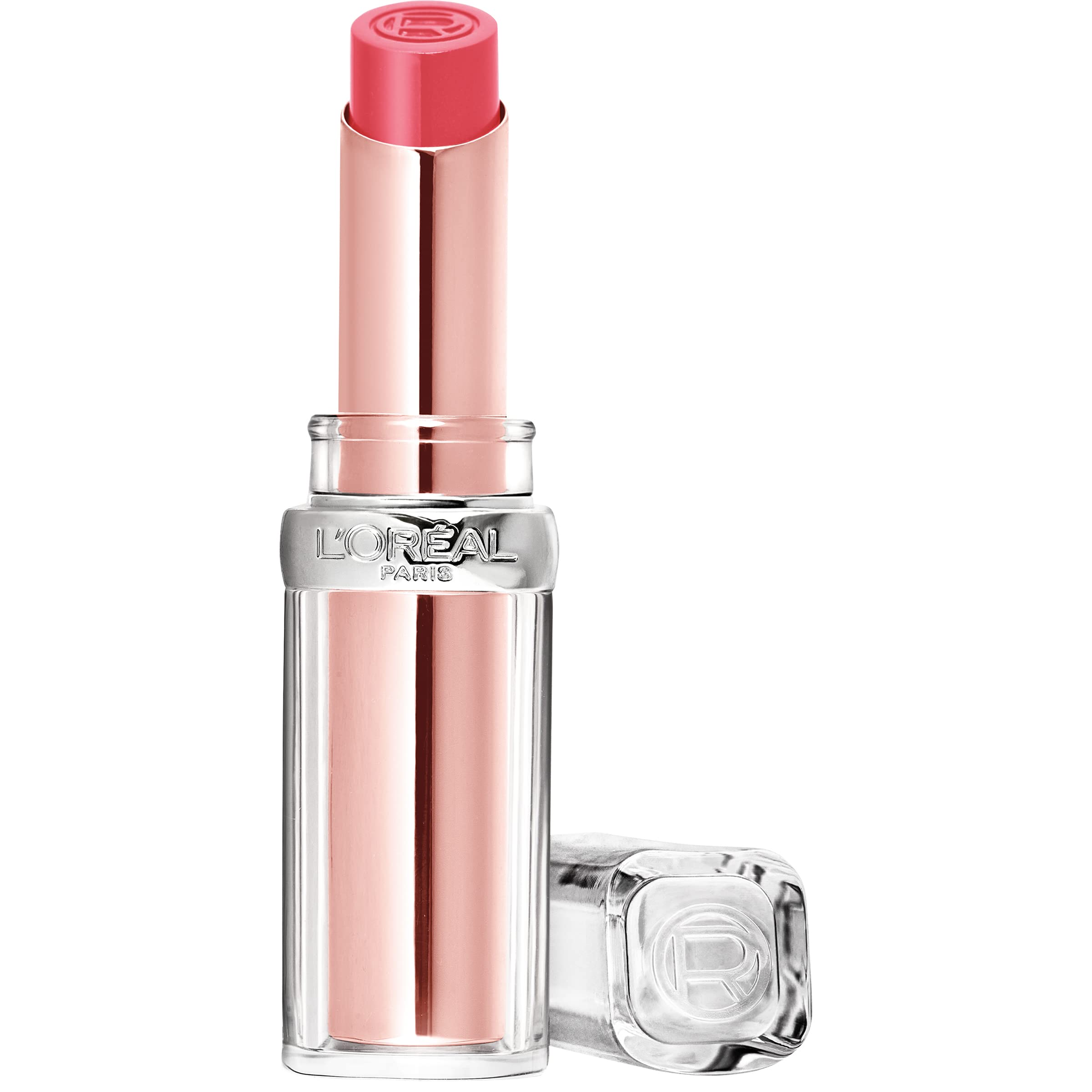 LOreal Paris Glow Paradise Hydrating Balm-in-Lipstick with Pomegranate Extract, Peach Charm, 0.1 Oz