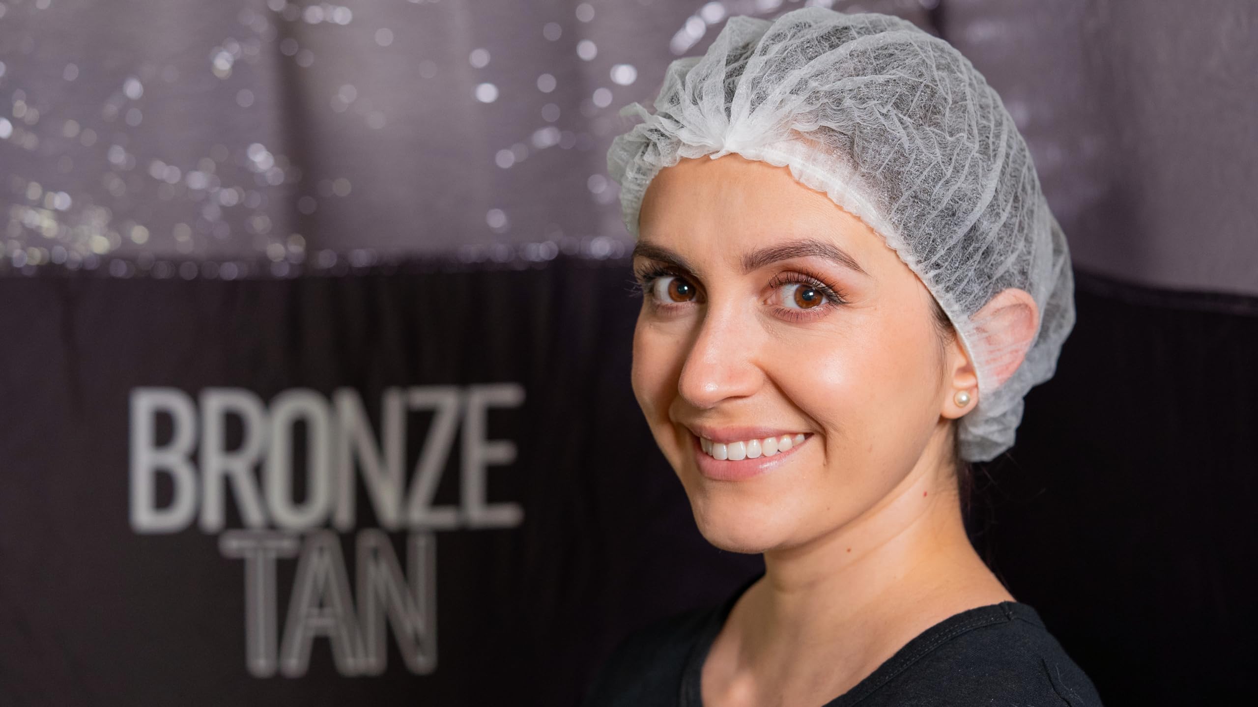 Bronze Tan Hair Nets For Spray Tanning Or Food Service - Spray Tanning Supplies - Essential For Sunless Tanning -Perfect For Sal
