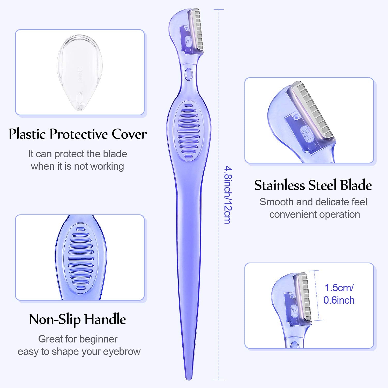 Mudder 21 Pcs Face Razors For Women And Men, Eyebrow Razors Shaver Facial Razor Multipurpose Face Trimmers With Precision Cover