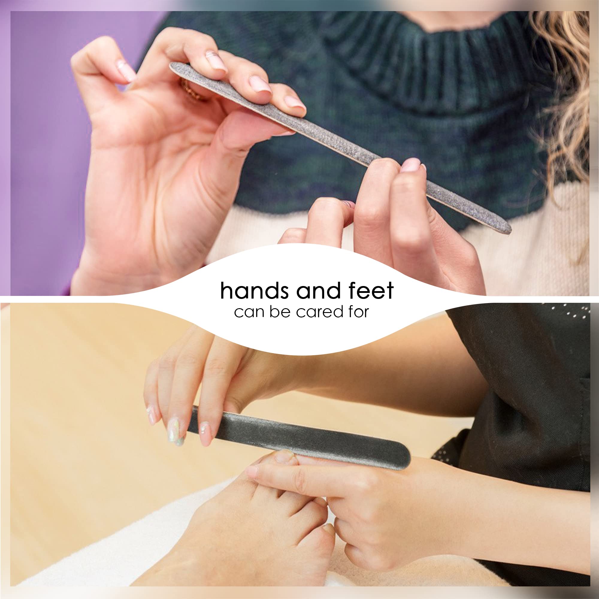 Nail File Thin Emery Boards For Nails 100/180 Grit Nail Files For Natural Nails Manicure Pedicure Tool For Home And Salon Use 12