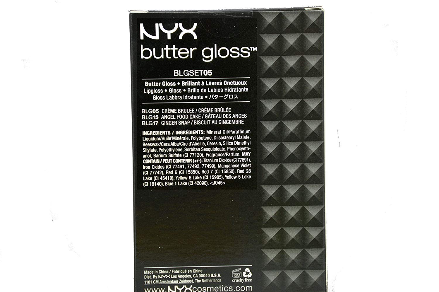 NYX Butter Lip Gloss Set 3 (Creme Brulee, Angel Food Cake and Ginger Snap)