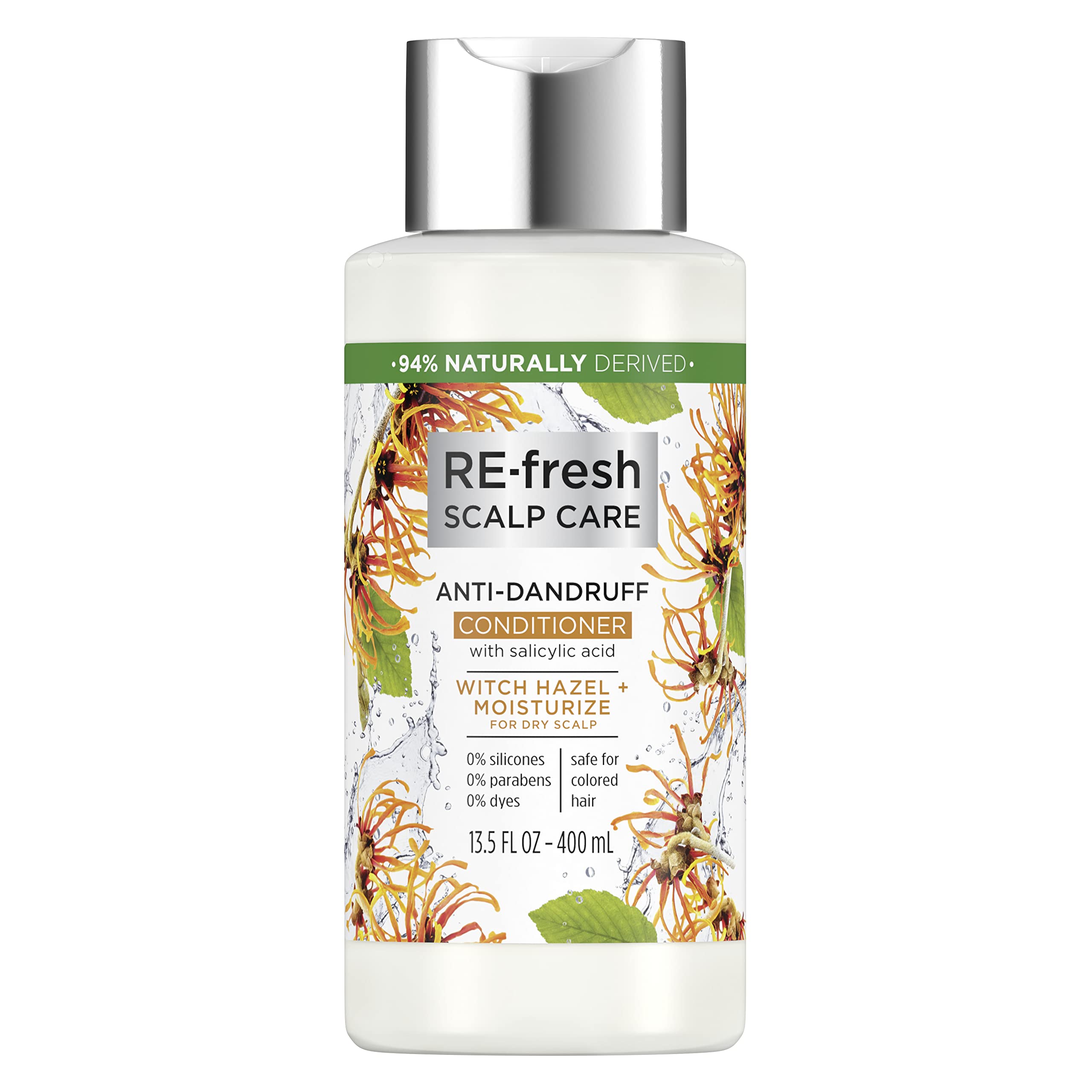 REfresh scalp care AntiDandruff Conditioner with salicylic acid, Witch Hazel for dry scalp  Free from silicones, parabens and