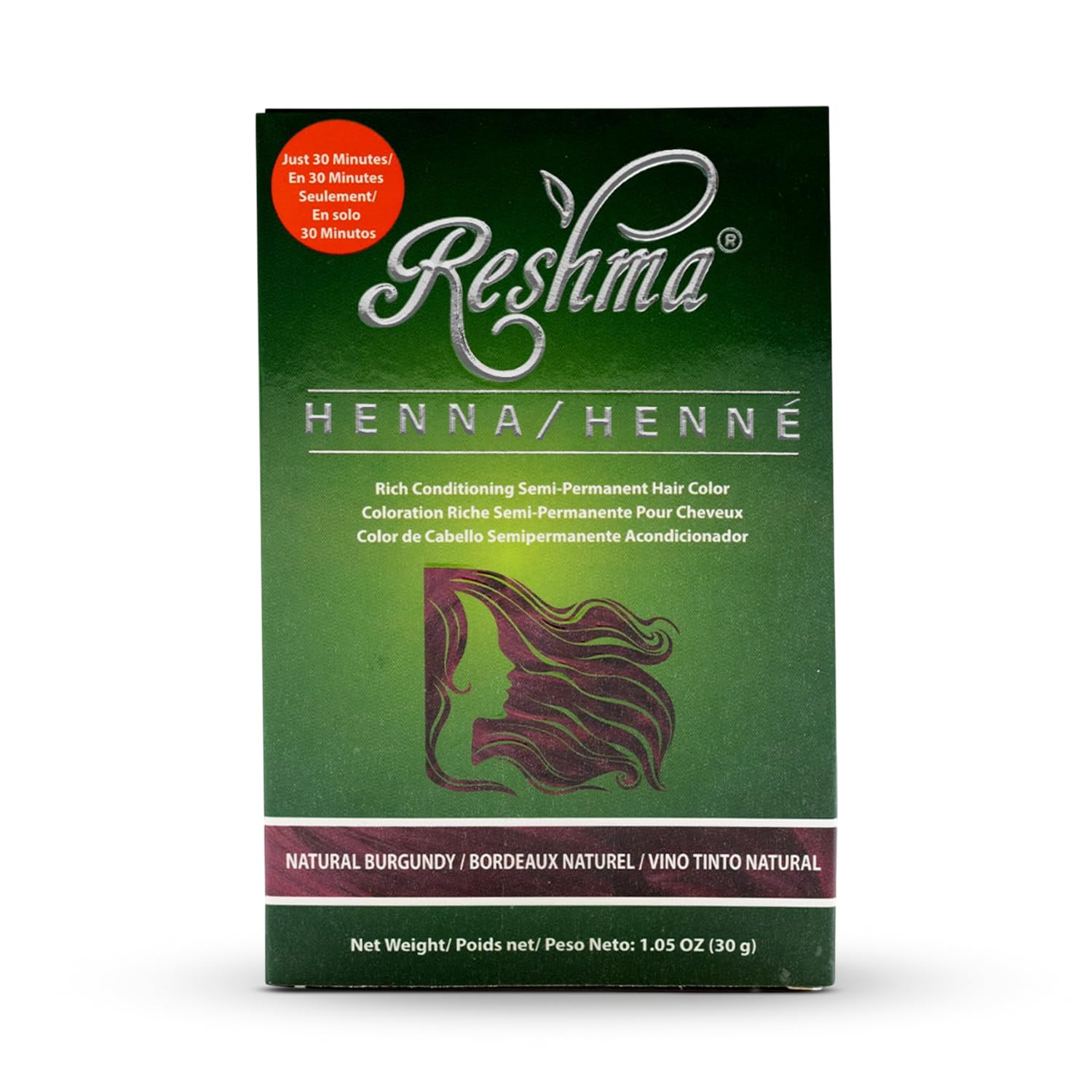 Reshma Beauty 30 Minute Henna Hair Color | Infused with Natural Herbs, For Soft Shiny Hair | Henna Hair Color/Dye, 100% Gray Cov