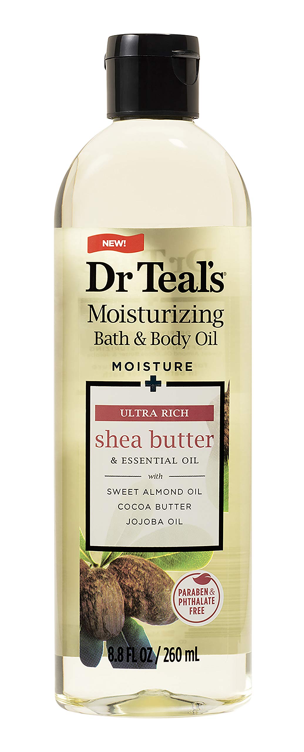 Dr Teal'S Moisturizing Bath & Body Oil With Shea Butter & Almond Oil 8.8 Fl Oz