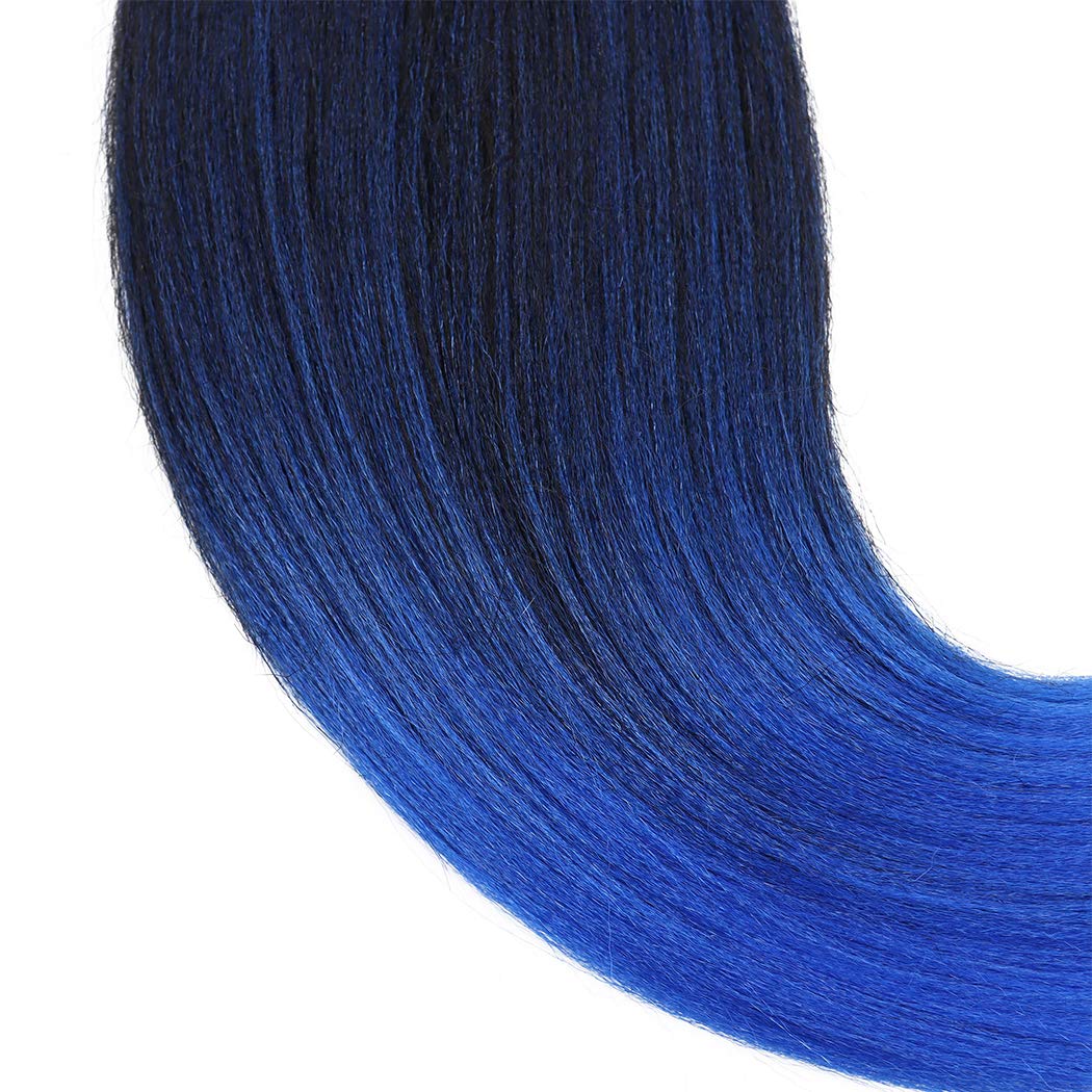 Dorsanee Ombre Blue Braiding Hair Pre Stretched 20 Inch 8 Packs Braiding Hair Extensions For Crochet Box Braids Twists Locs Hair