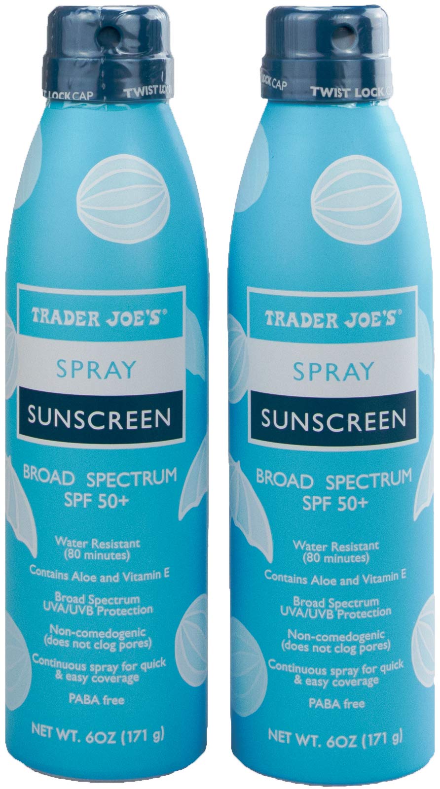 Trader Joe's Nourish Spray Sunscreen SPF 50+ Broad Spectrum (2-Pack)