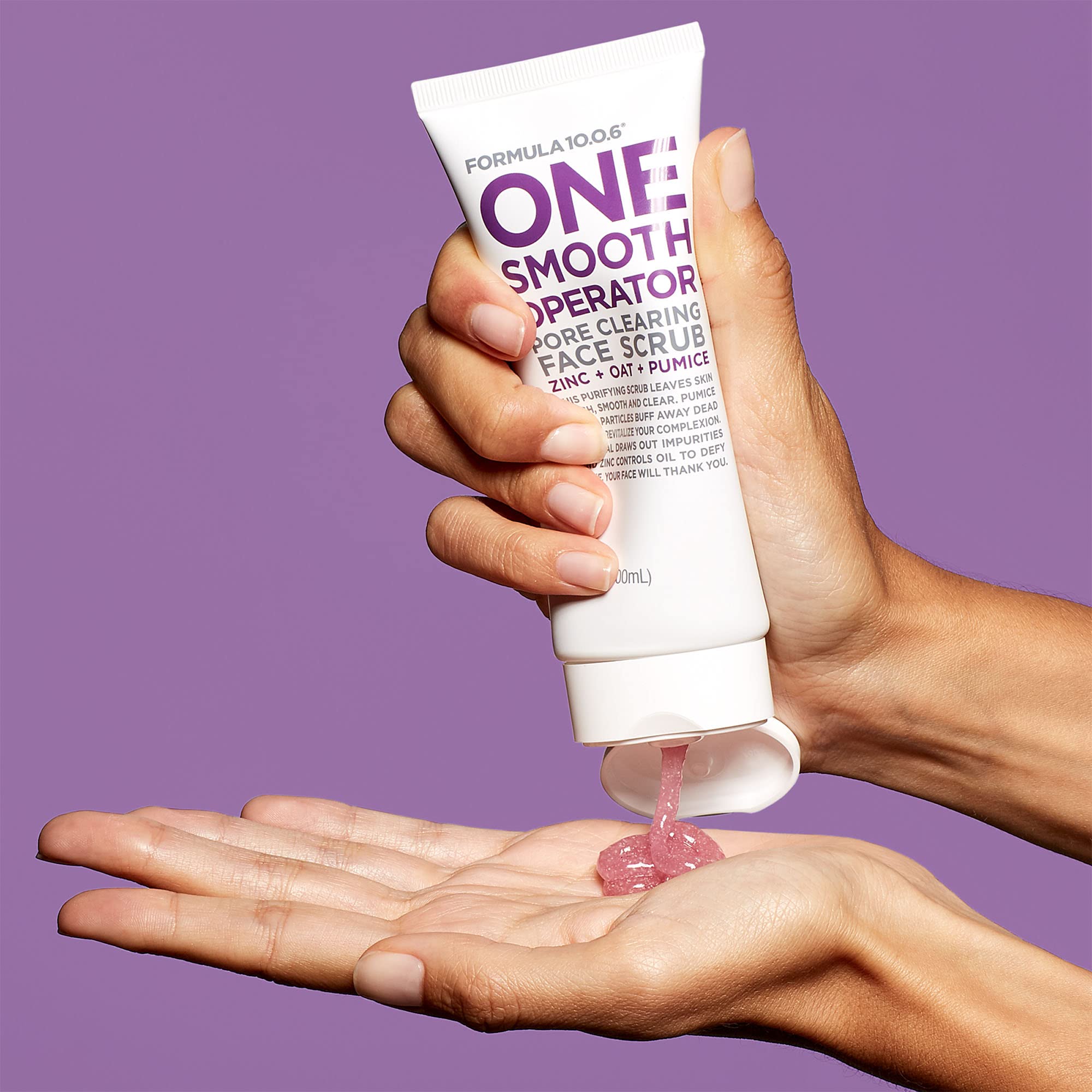 Formula 10.0.6 One Smooth Operator (3.4 Fl. Oz.) Pore Clearing Face Scrub That Leaves Skin Fresh, Smooth & Clear -Vegan, Paraben