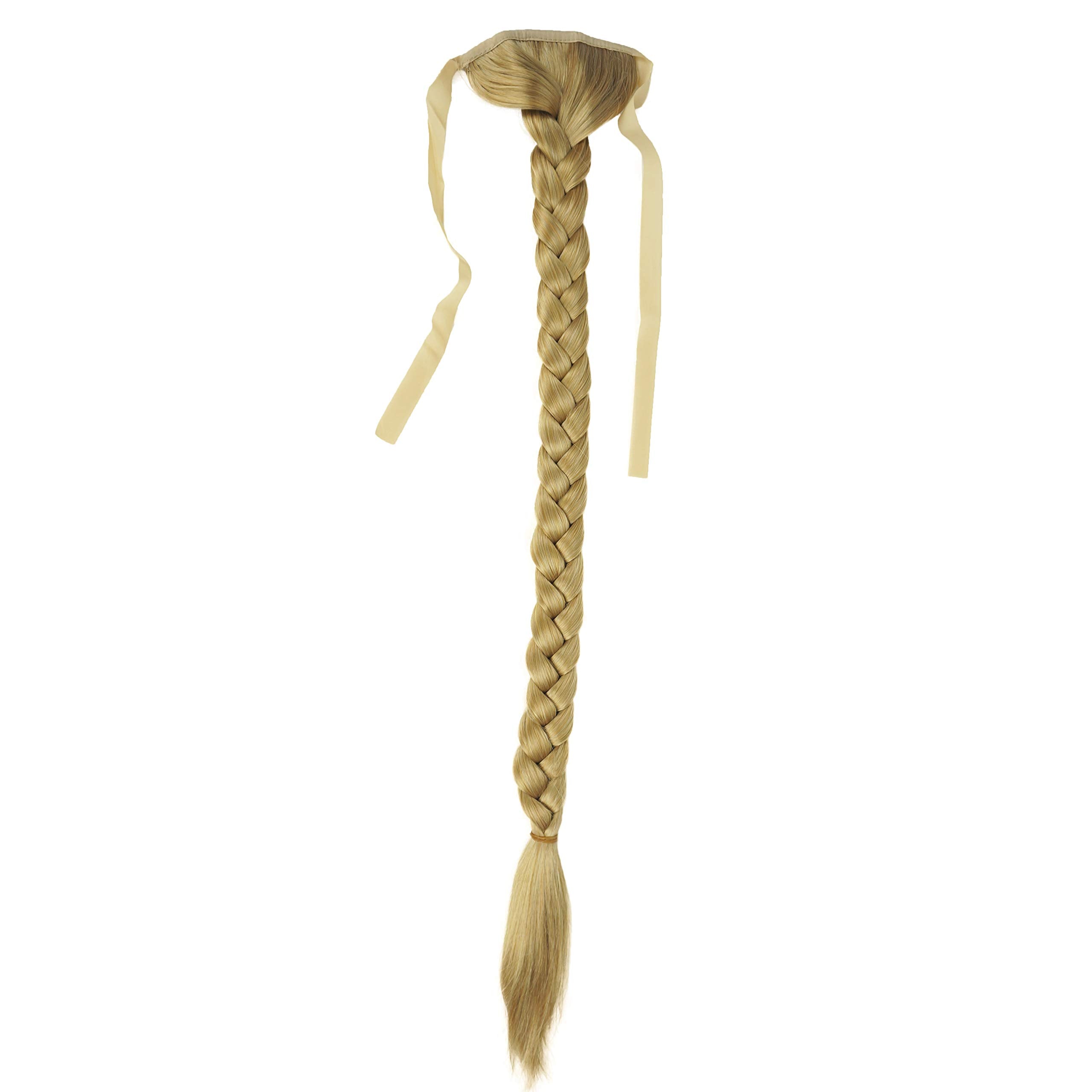 Lydell 24'' Long Fishtail Braid Wrap Around Ponytail Extension Synthetic Hairpiece #24B Light Butterscotch