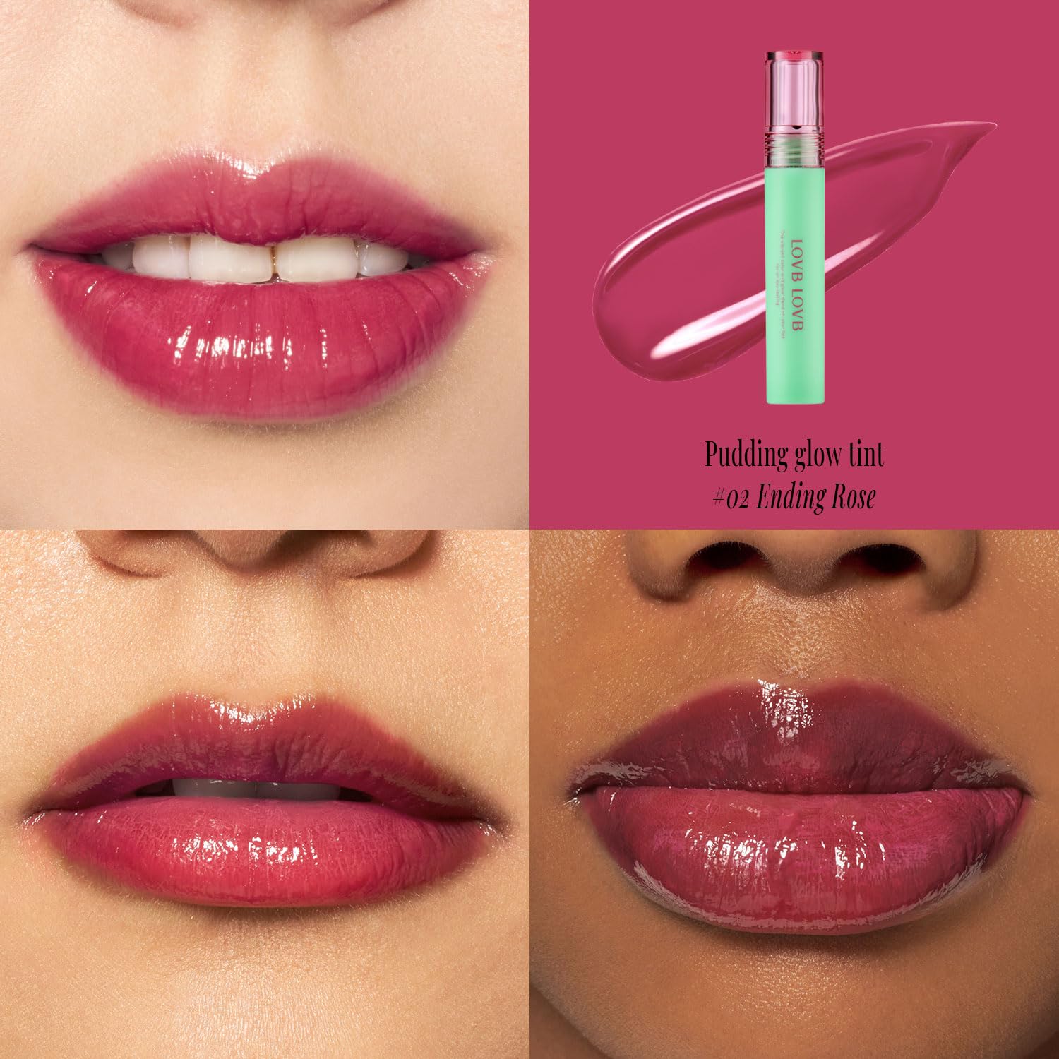 Lovb Lovb Pudding Glow Korean Lip Tint | Long-Lasting Lip Gloss Tint For Glowy | Moisturizing | High Pigmented | Non-Sticky Glos