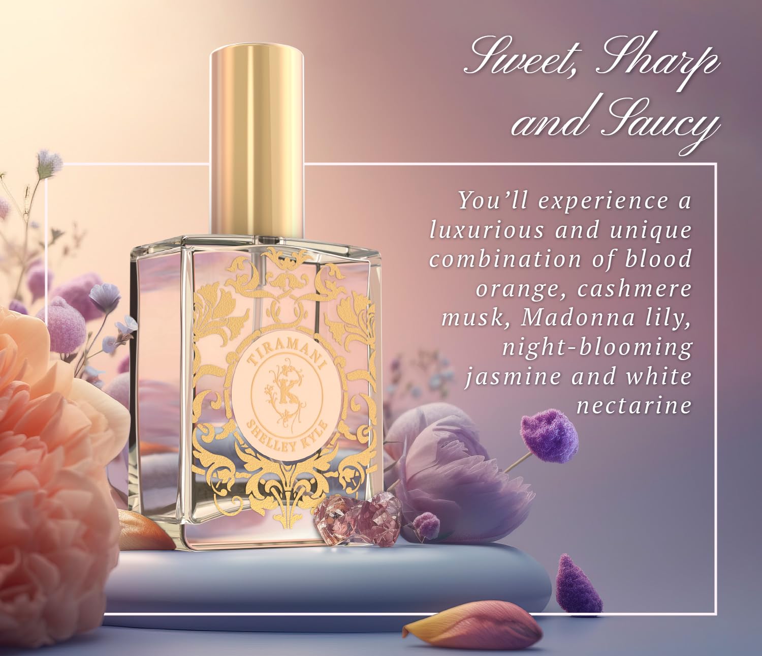 Shelley Kyle Tiramani Perfume with Perfect Floral Fragrance, Long-Lasting Scent, Great Choice for Everyday Wear, 30ml
