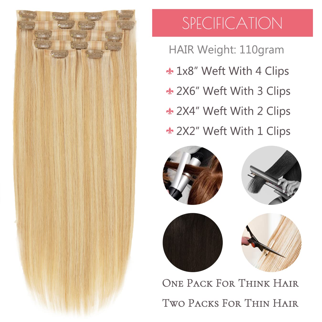Loxxy Human Hair Clip In Extensions Invisible Double Pu Weft Seamless Clip In Hair Extensions Piano Light Golden Brown Mixed Wit