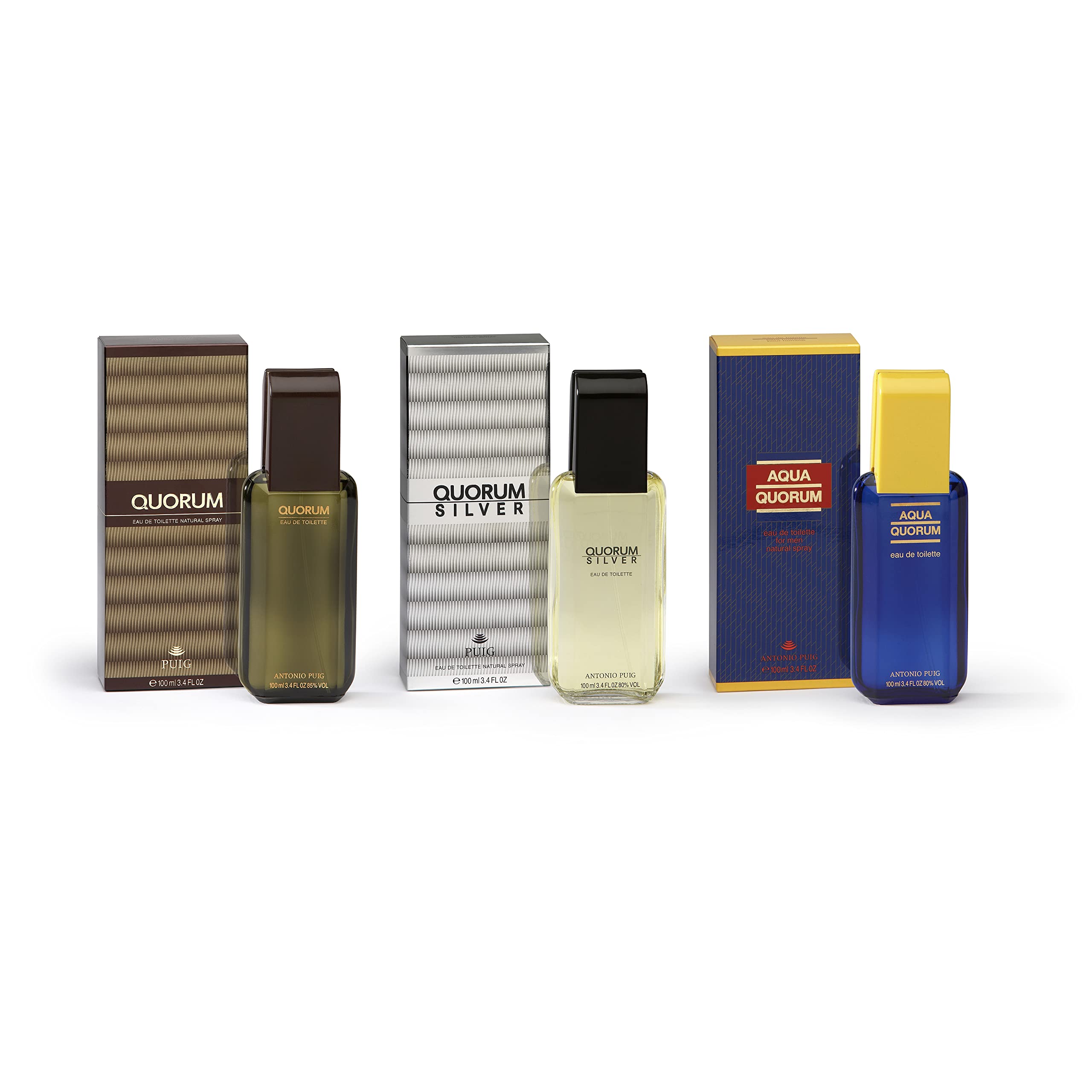 Antonio Puig Quorum Silver Men'S 3.4-Ounce Eau De Toilette Spray