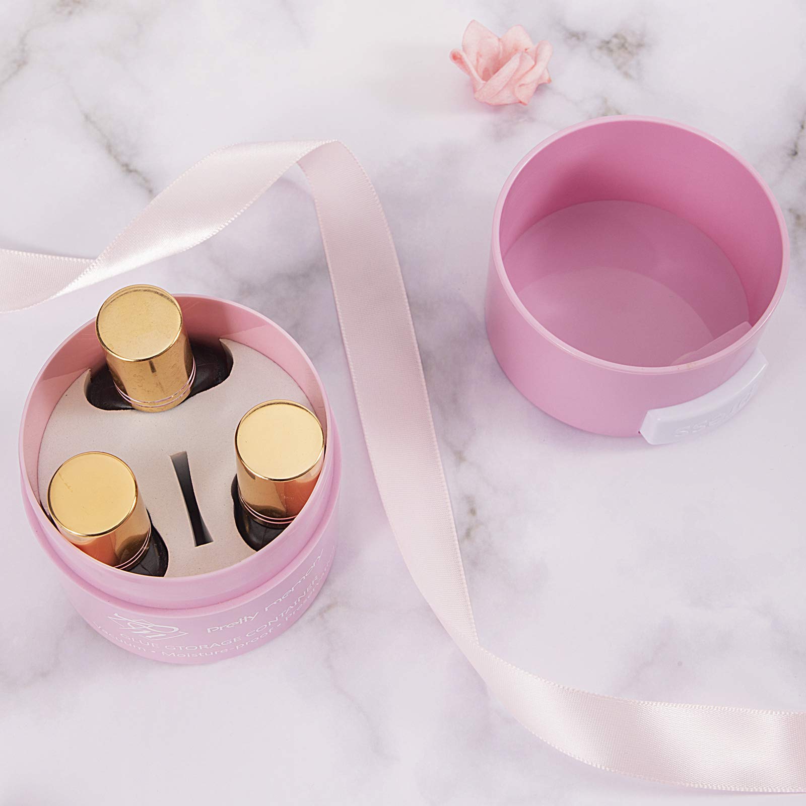 'N/A'' Pretty Memory Glue Storage Container For Eyelash Extensions Airtight Lash Glue Holder Tank Jar Adhesive Eyelash Extensio